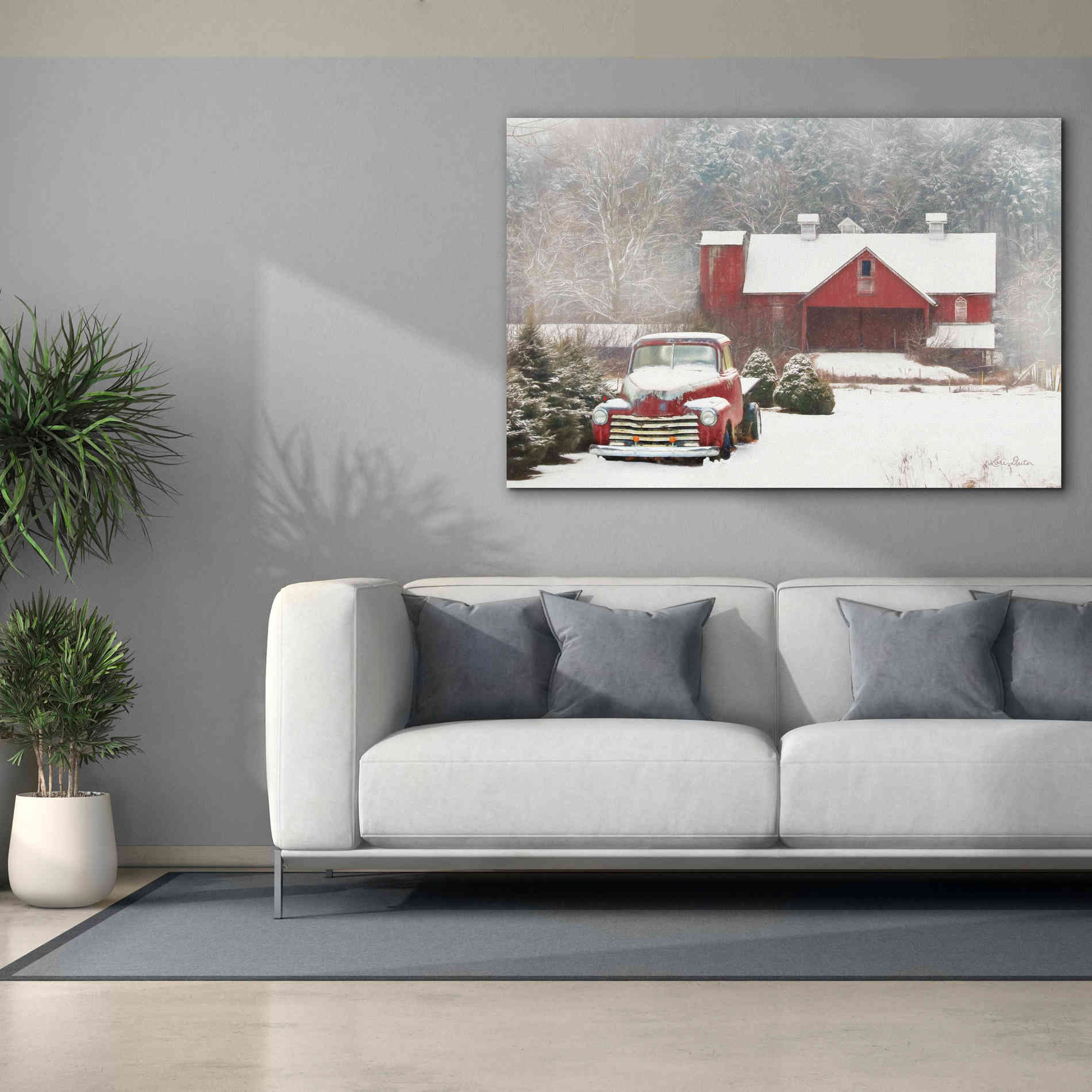 'Chevy Country' by Lori Deiter, Canvas Wall Art,60 x 40