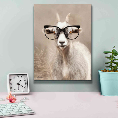 Image of 'See Clearly Goat' by Lori Deiter, Canvas Wall Art,12 x 16