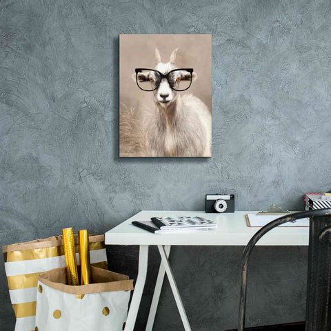 Image of 'See Clearly Goat' by Lori Deiter, Canvas Wall Art,12 x 16