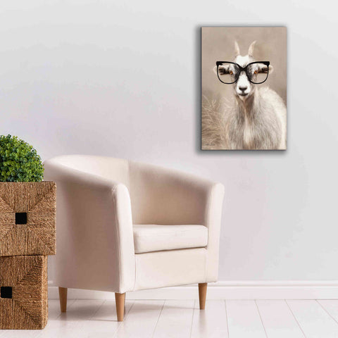 Image of 'See Clearly Goat' by Lori Deiter, Canvas Wall Art,18 x 26