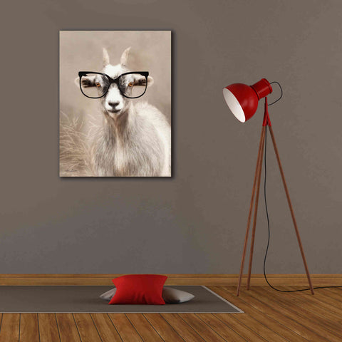 Image of 'See Clearly Goat' by Lori Deiter, Canvas Wall Art,26 x 34