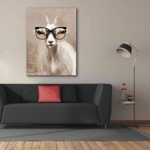 Image of 'See Clearly Goat' by Lori Deiter, Canvas Wall Art,40 x 54