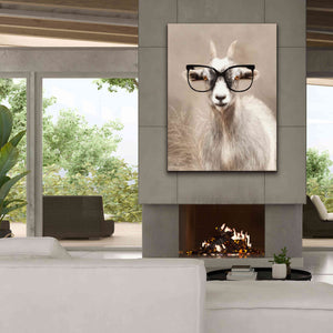 'See Clearly Goat' by Lori Deiter, Canvas Wall Art,40 x 54