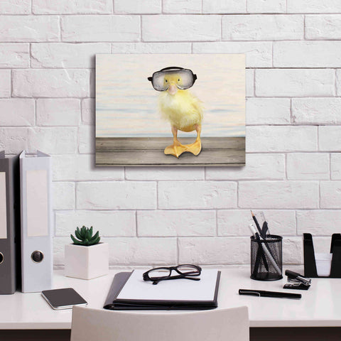 Image of 'Diving Duck' by Lori Deiter, Canvas Wall Art,16 x 12