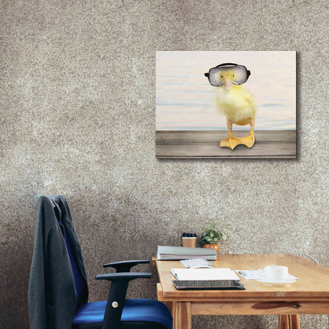 Image of 'Diving Duck' by Lori Deiter, Canvas Wall Art,34 x 26