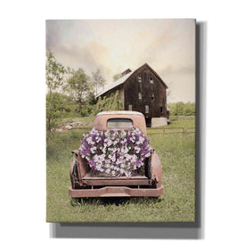 'Petunia Truck' by Lori Deiter, Canvas Wall Art