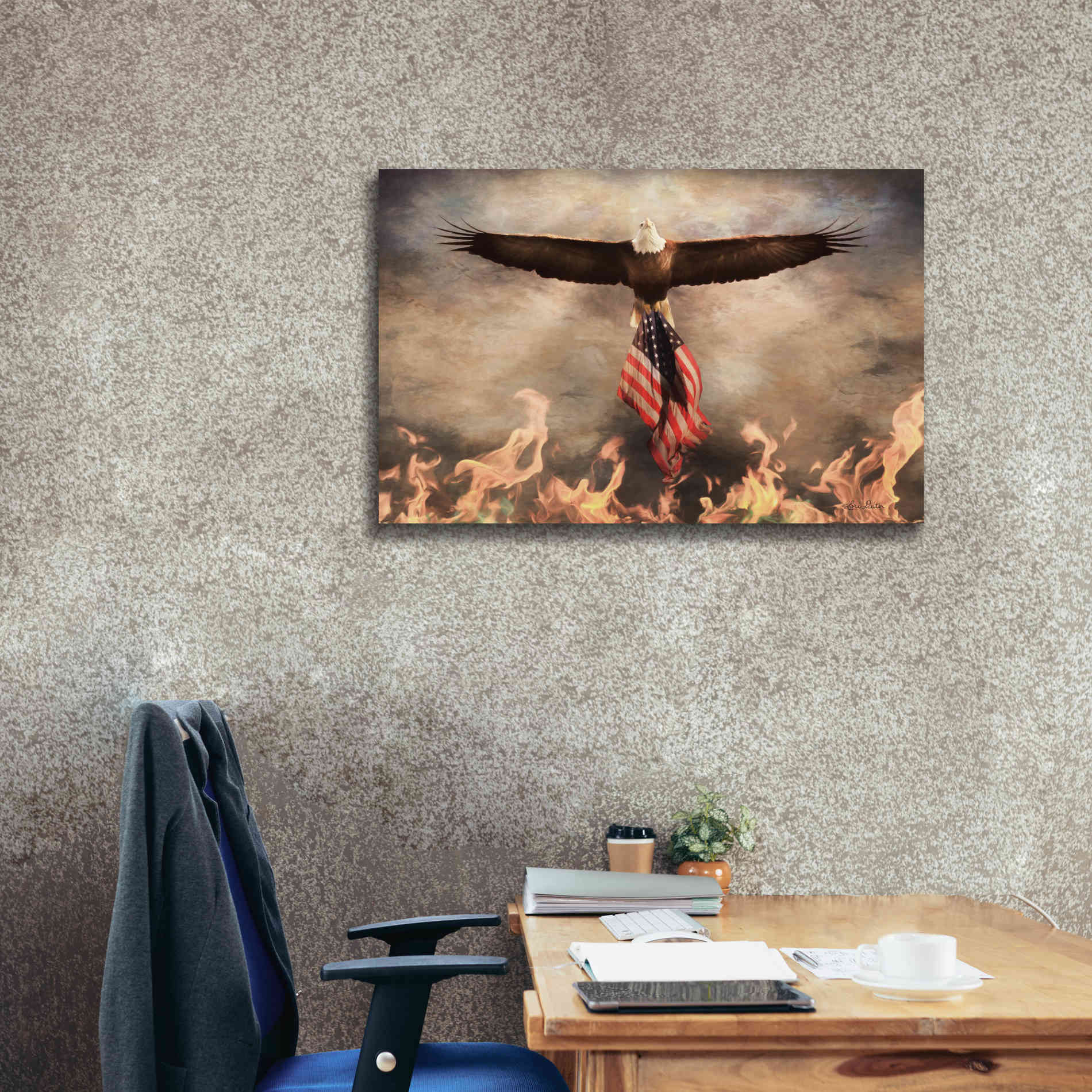 'Blaze of Glory' by Lori Deiter, Canvas Wall Art,40 x 26