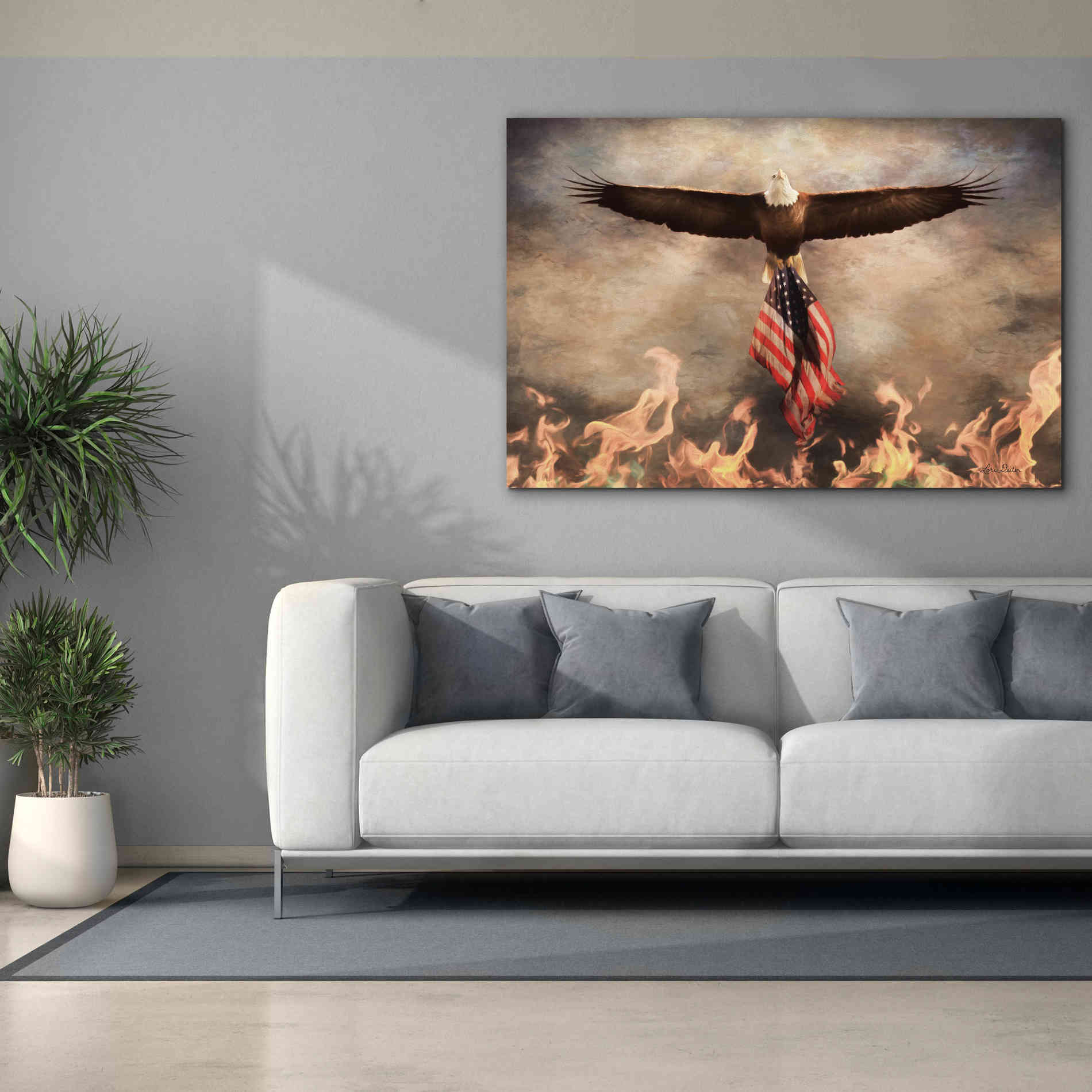 'Blaze of Glory' by Lori Deiter, Canvas Wall Art,60 x 40