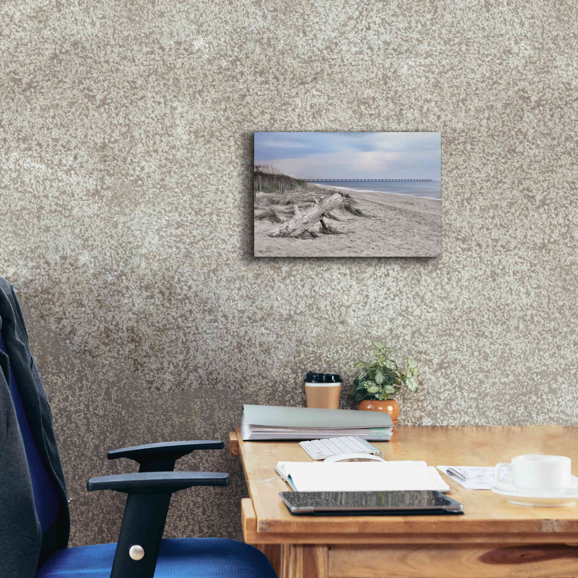 'Outer Banks Beach' by Lori Deiter, Canvas Wall Art,18 x 12