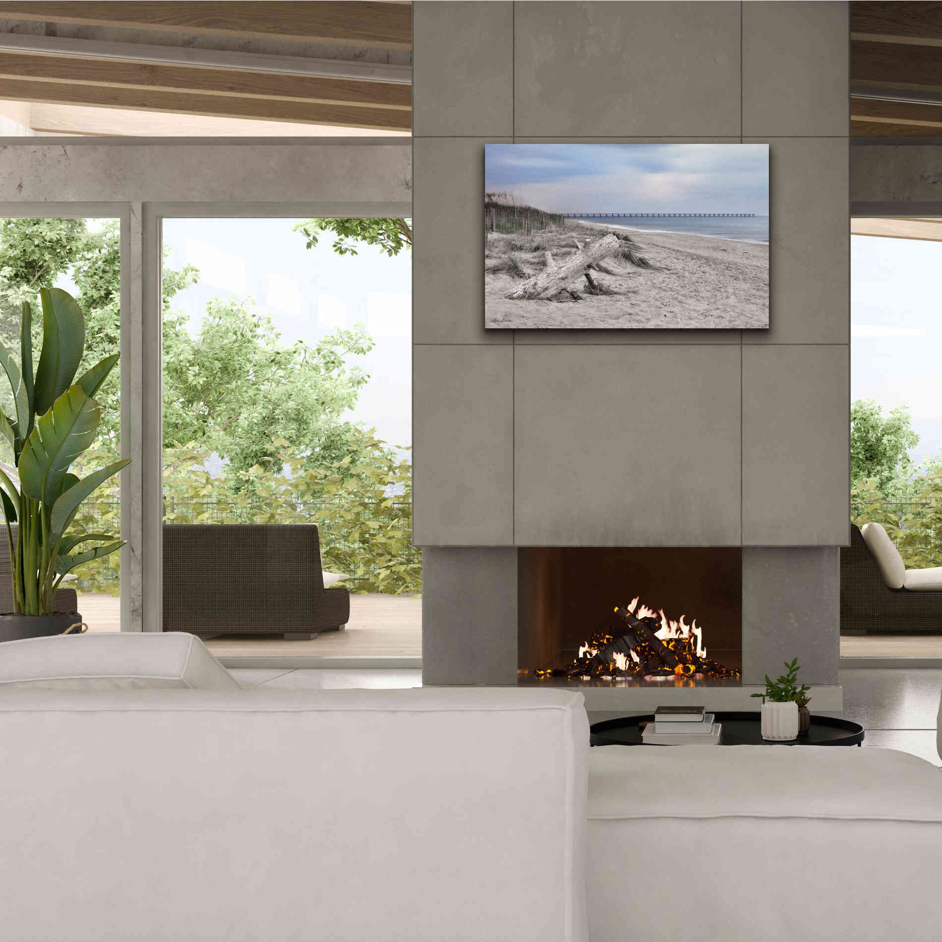 'Outer Banks Beach' by Lori Deiter, Canvas Wall Art,40 x 26