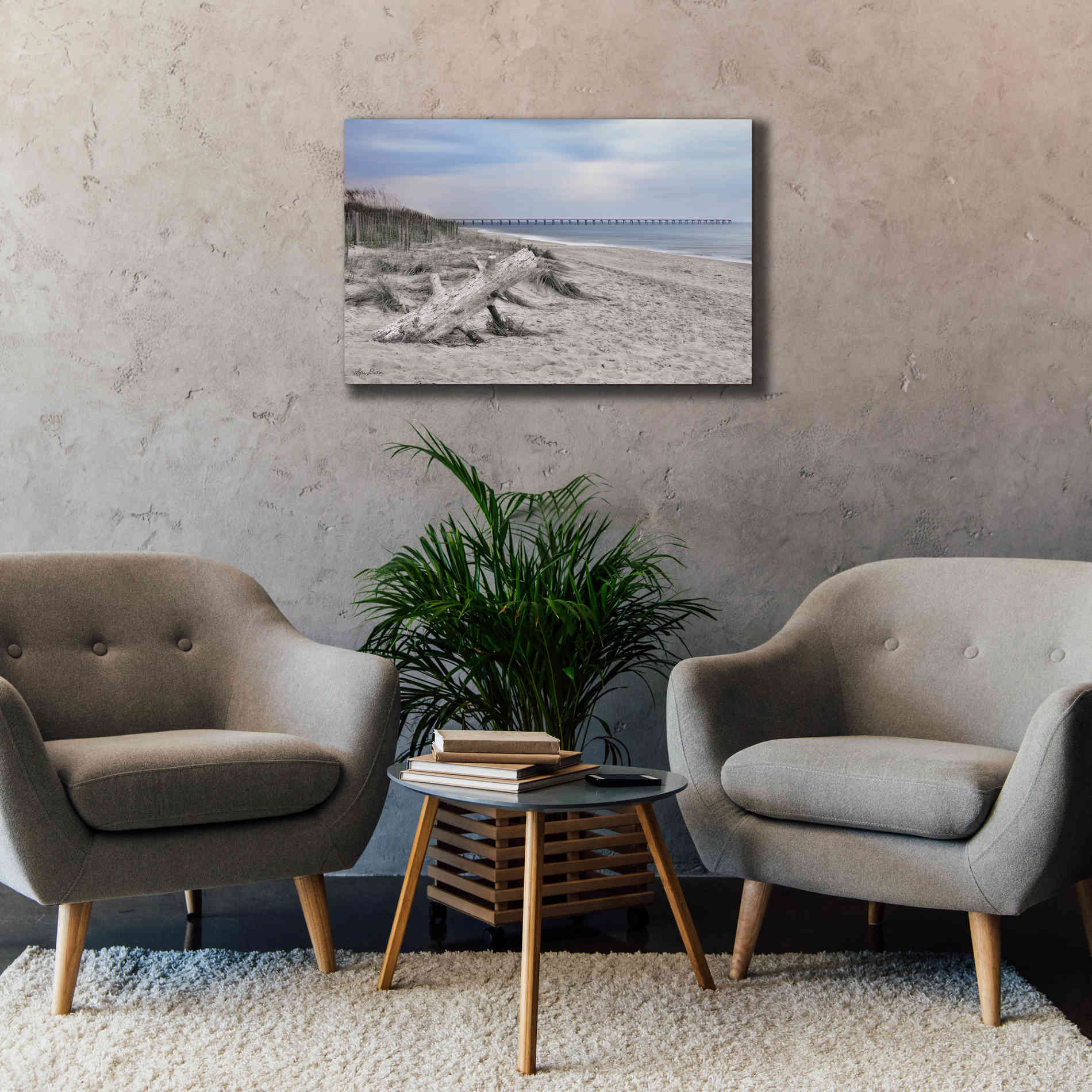 'Outer Banks Beach' by Lori Deiter, Canvas Wall Art,40 x 26