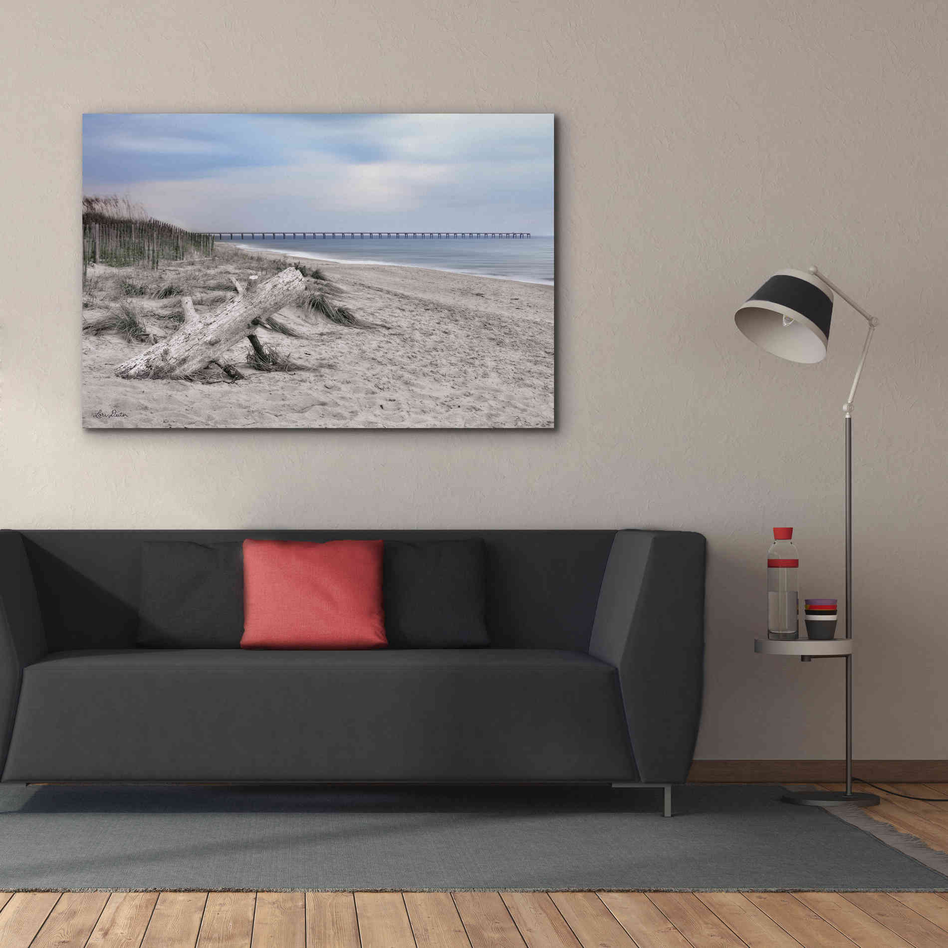 'Outer Banks Beach' by Lori Deiter, Canvas Wall Art,60 x 40