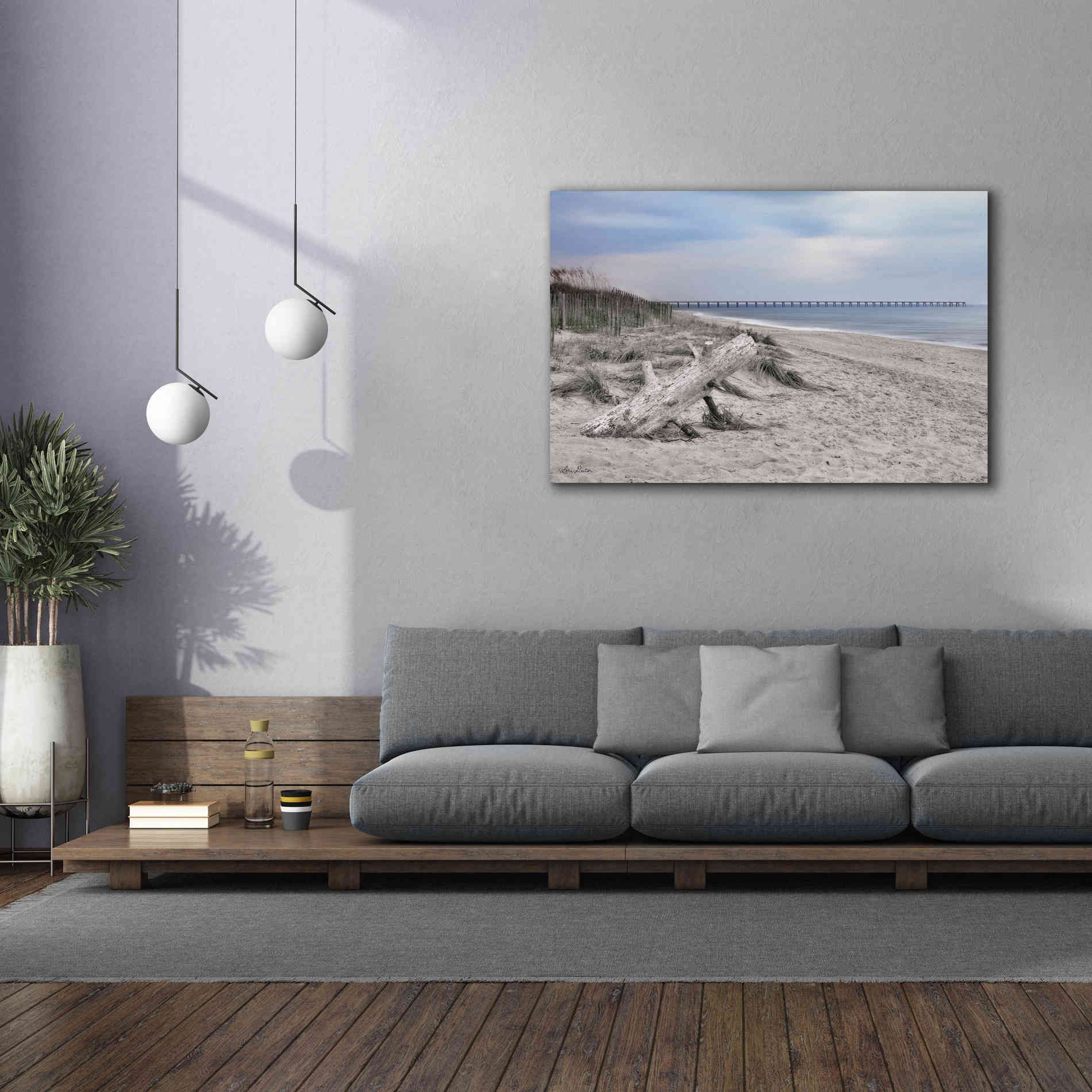 'Outer Banks Beach' by Lori Deiter, Canvas Wall Art,60 x 40