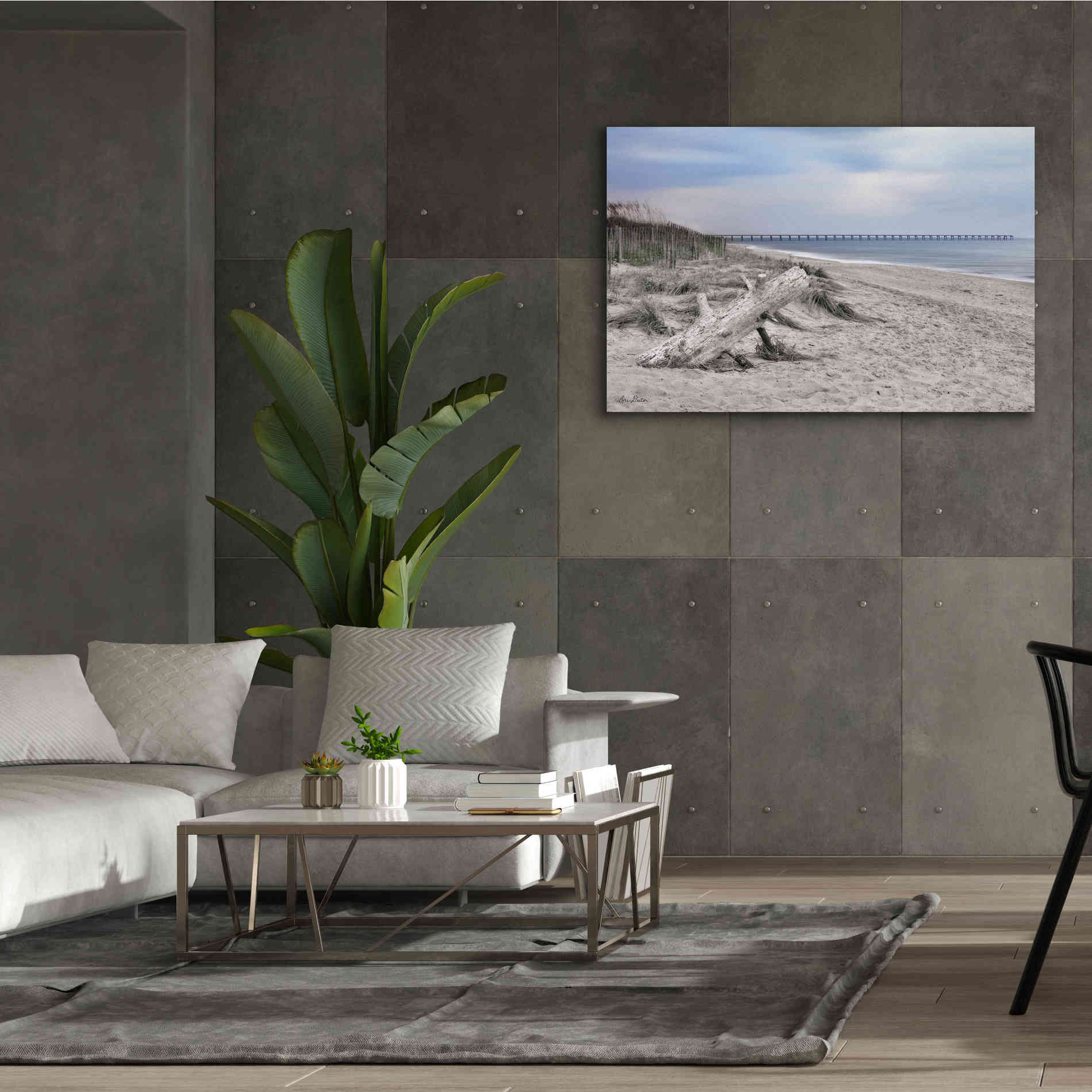 'Outer Banks Beach' by Lori Deiter, Canvas Wall Art,60 x 40