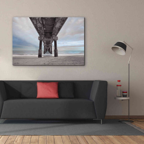 Image of 'Beneath the Outer Banks Beach Pier' by Lori Deiter, Canvas Wall Art,60 x 40