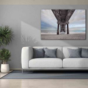 'Beneath the Outer Banks Beach Pier' by Lori Deiter, Canvas Wall Art,60 x 40