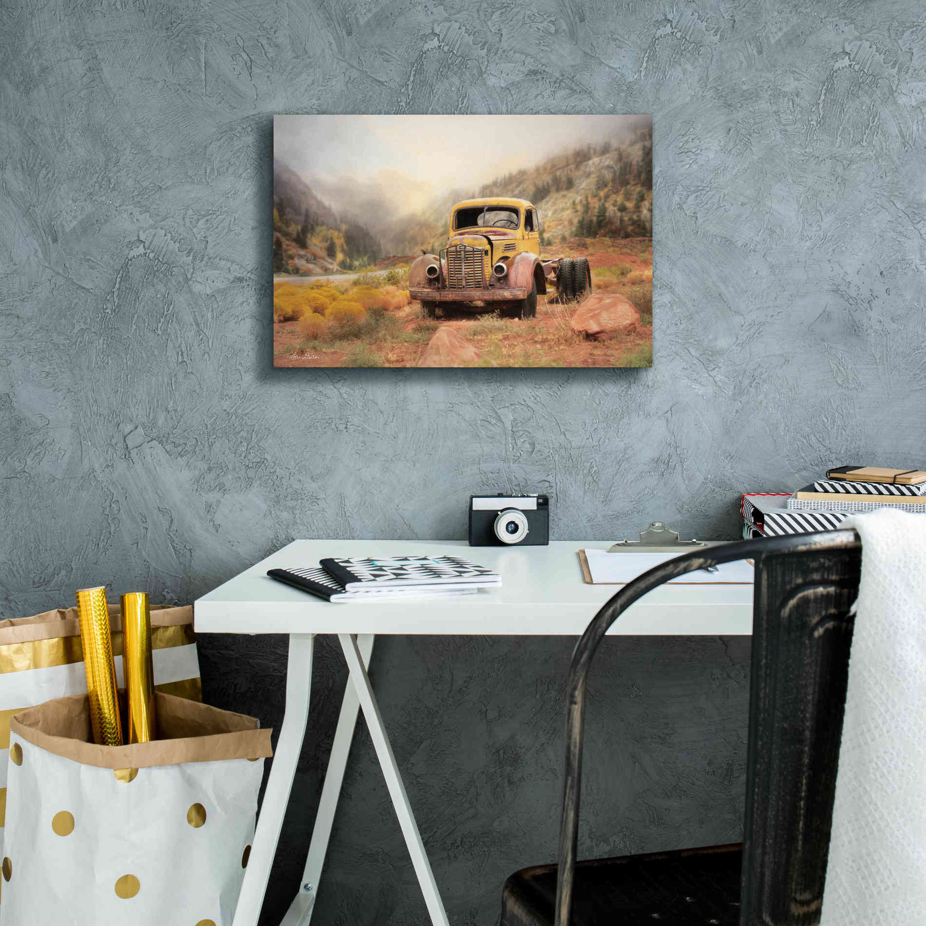 'Southwestern Relic' by Lori Deiter, Canvas Wall Art,18 x 12