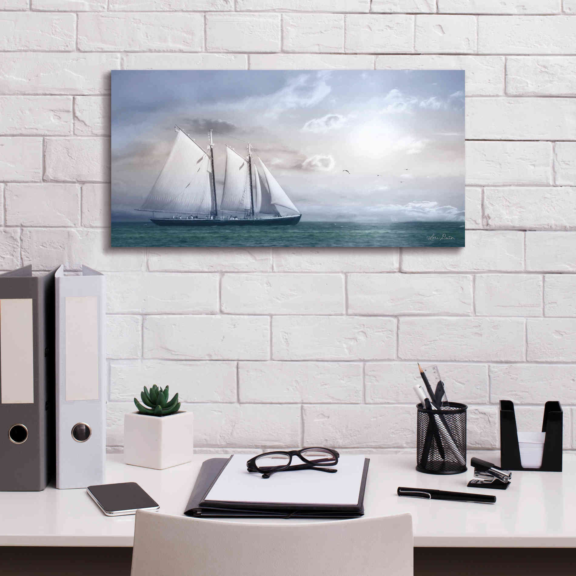 'Adventure on the Seas' by Lori Deiter, Canvas Wall Art,24 x 12