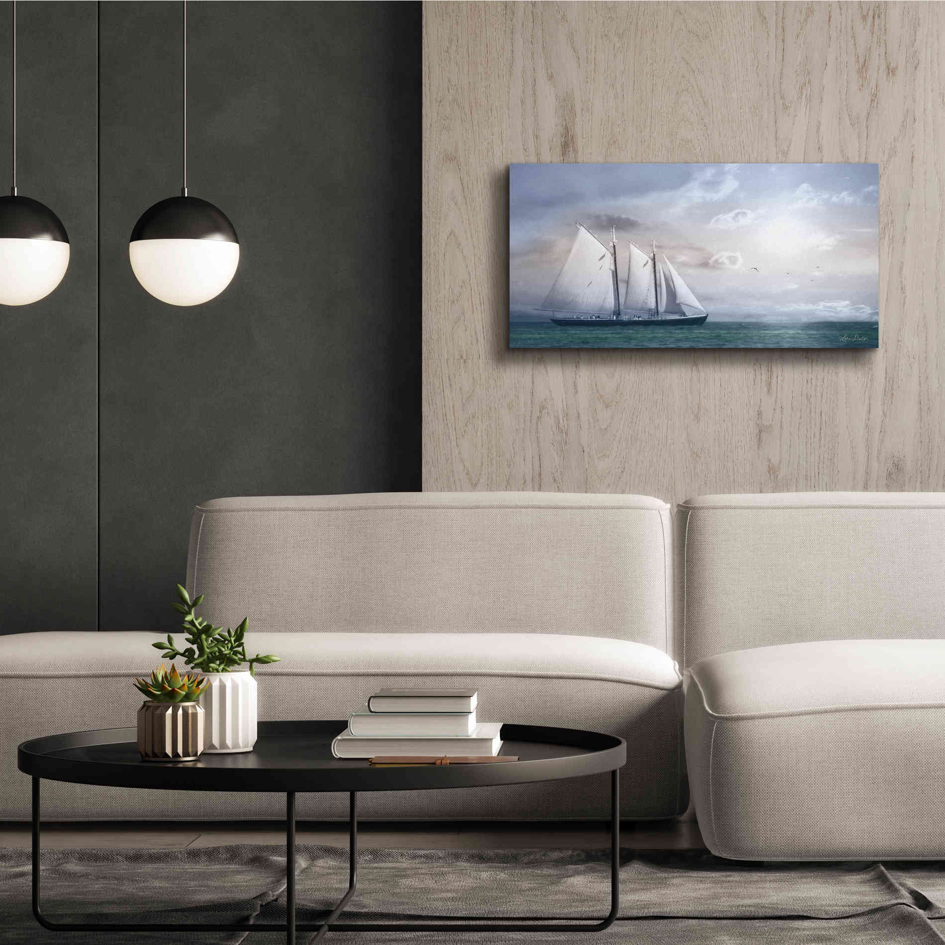 'Adventure on the Seas' by Lori Deiter, Canvas Wall Art,40 x 20