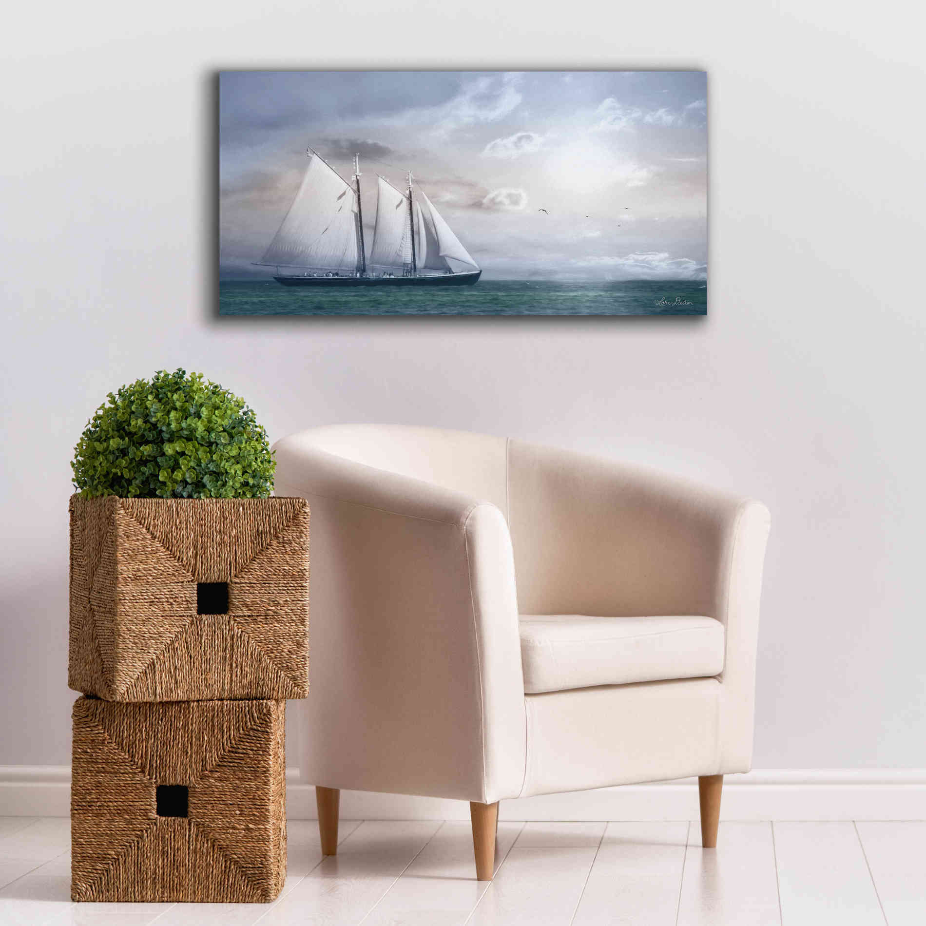 'Adventure on the Seas' by Lori Deiter, Canvas Wall Art,40 x 20