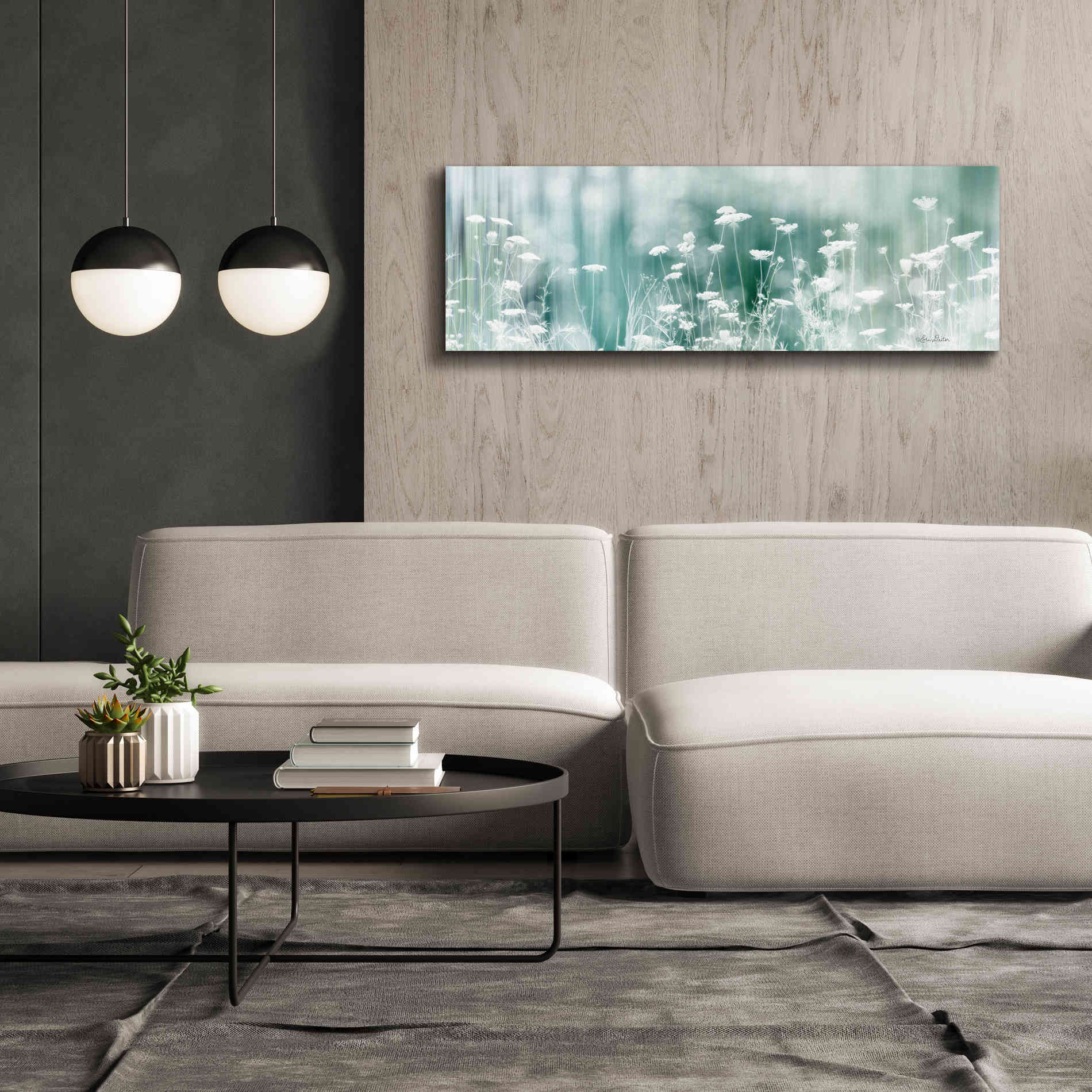 'Dreamy Meadow' by Lori Deiter, Canvas Wall Art,60 x 20