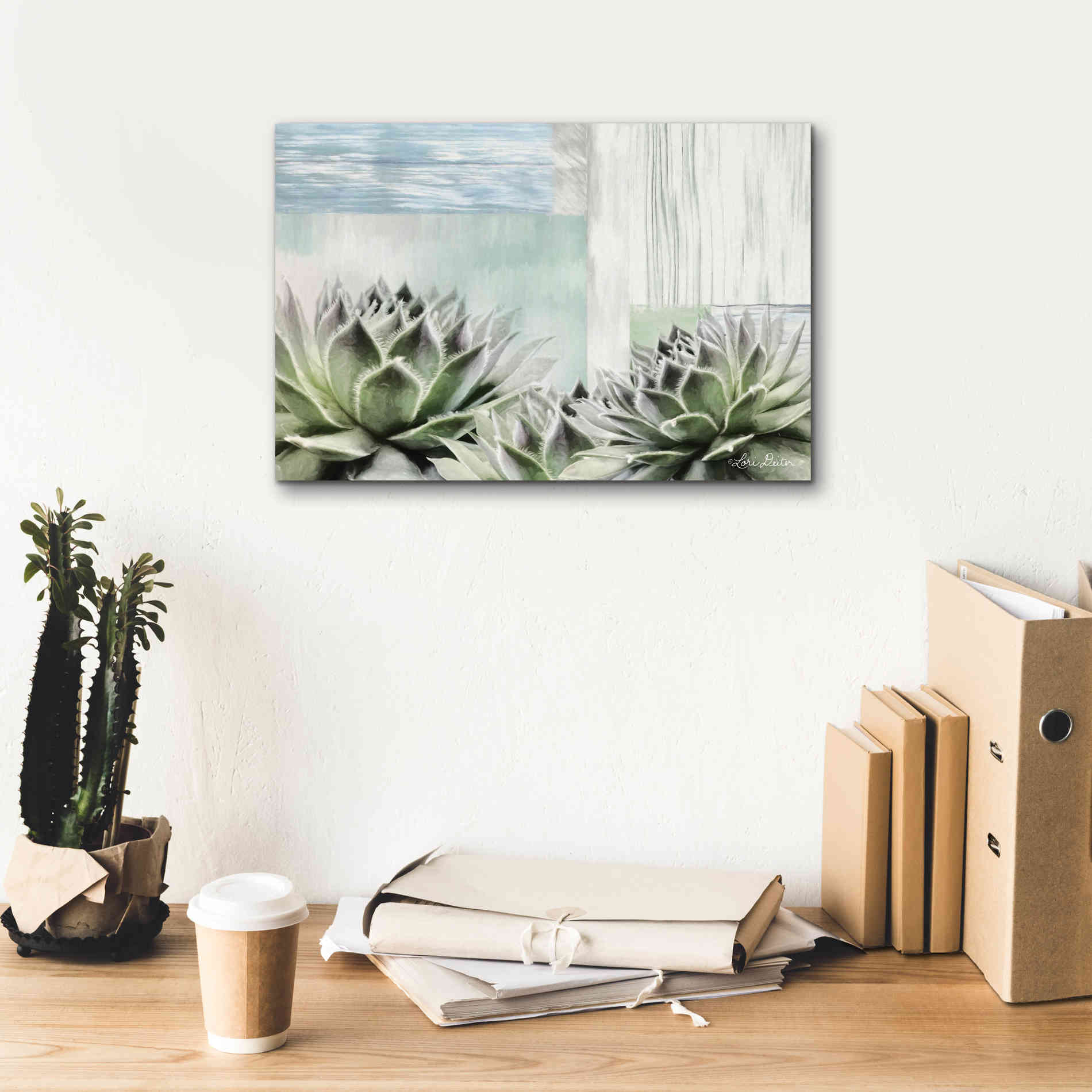 'Grow in Grace' by Lori Deiter, Canvas Wall Art,18 x 12