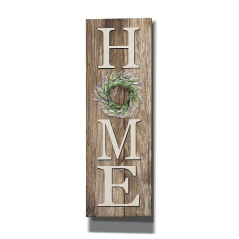 Image of 'Lavender Wreath Home' by Lori Deiter, Canvas Wall Art
