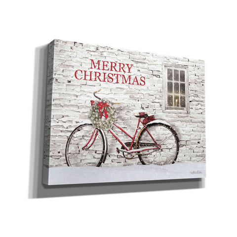 Image of 'Merry Christmas Bicycle' by Lori Deiter, Canvas Wall Art