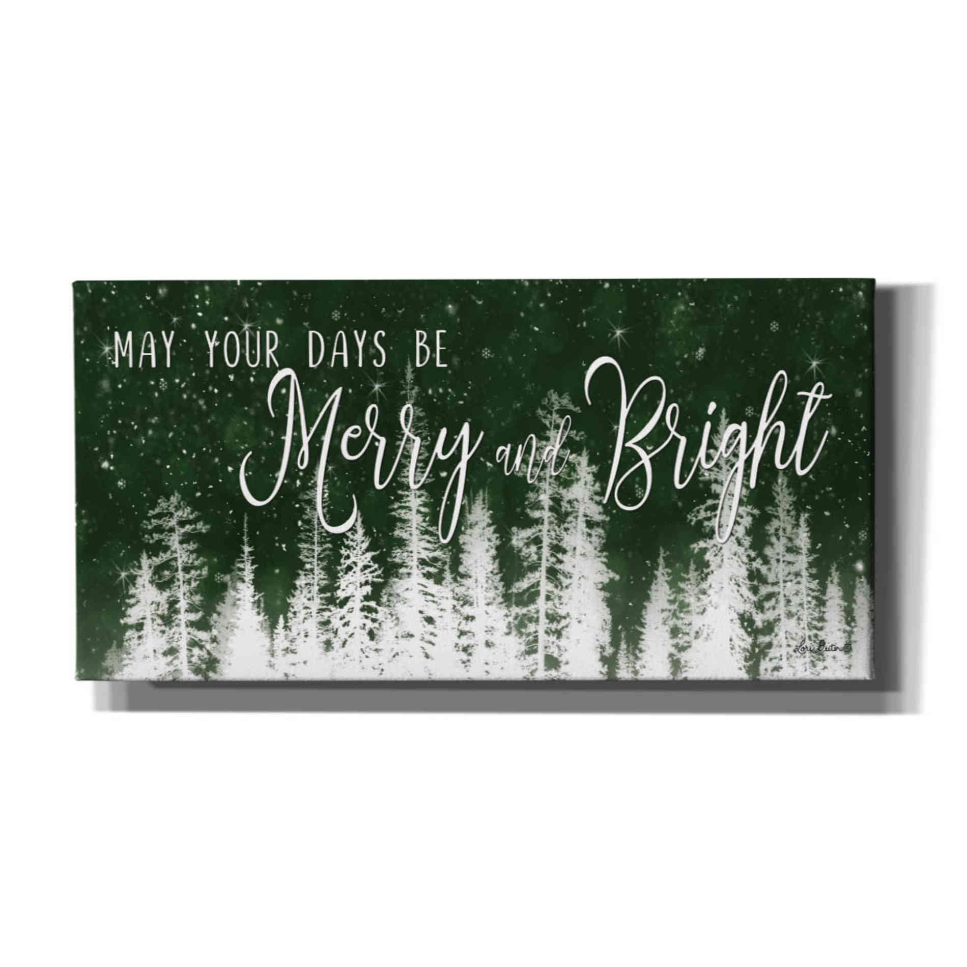 'Merry and Bright' by Lori Deiter, Canvas Wall Art