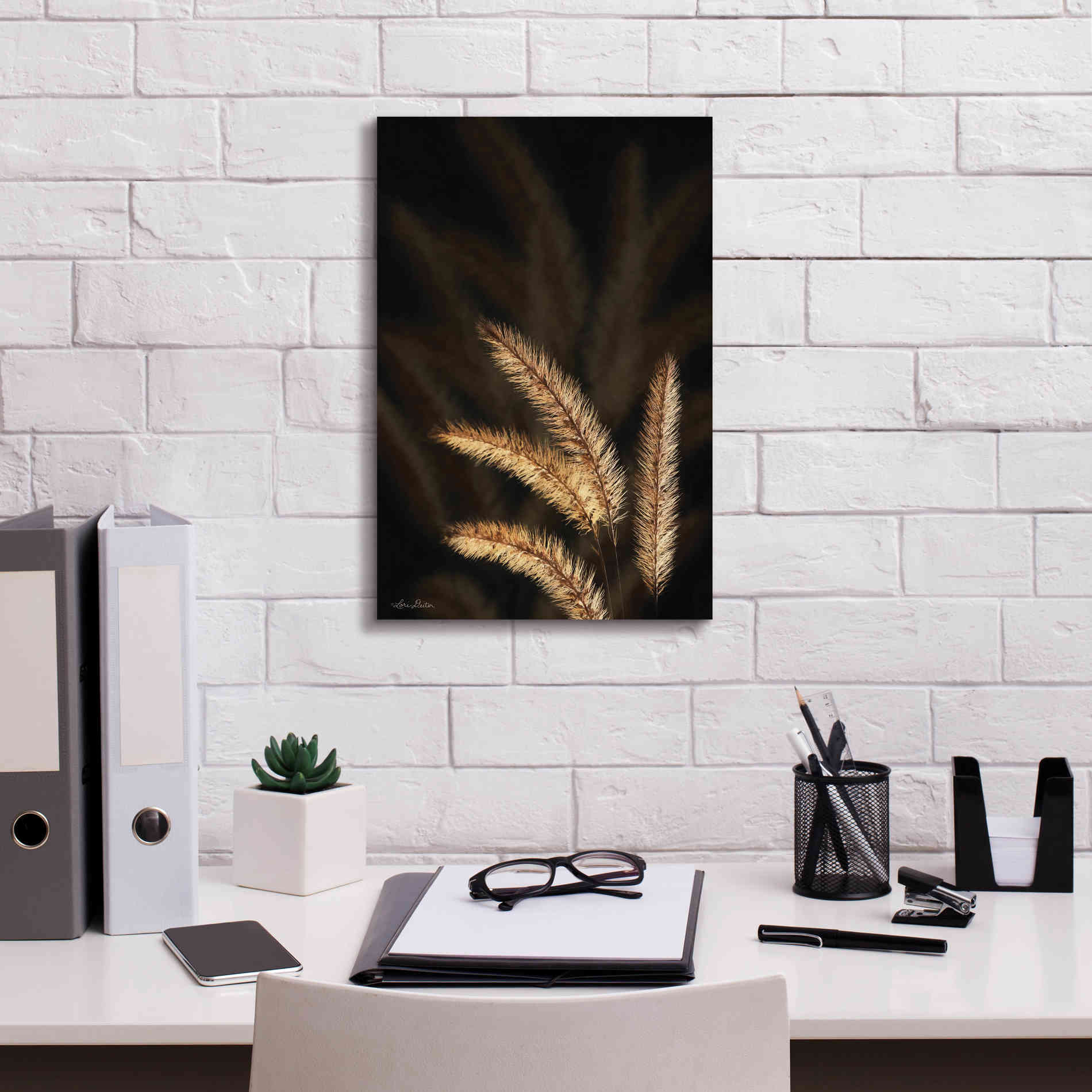 'Golden Grass I' by Lori Deiter, Canvas Wall Art,12 x 18