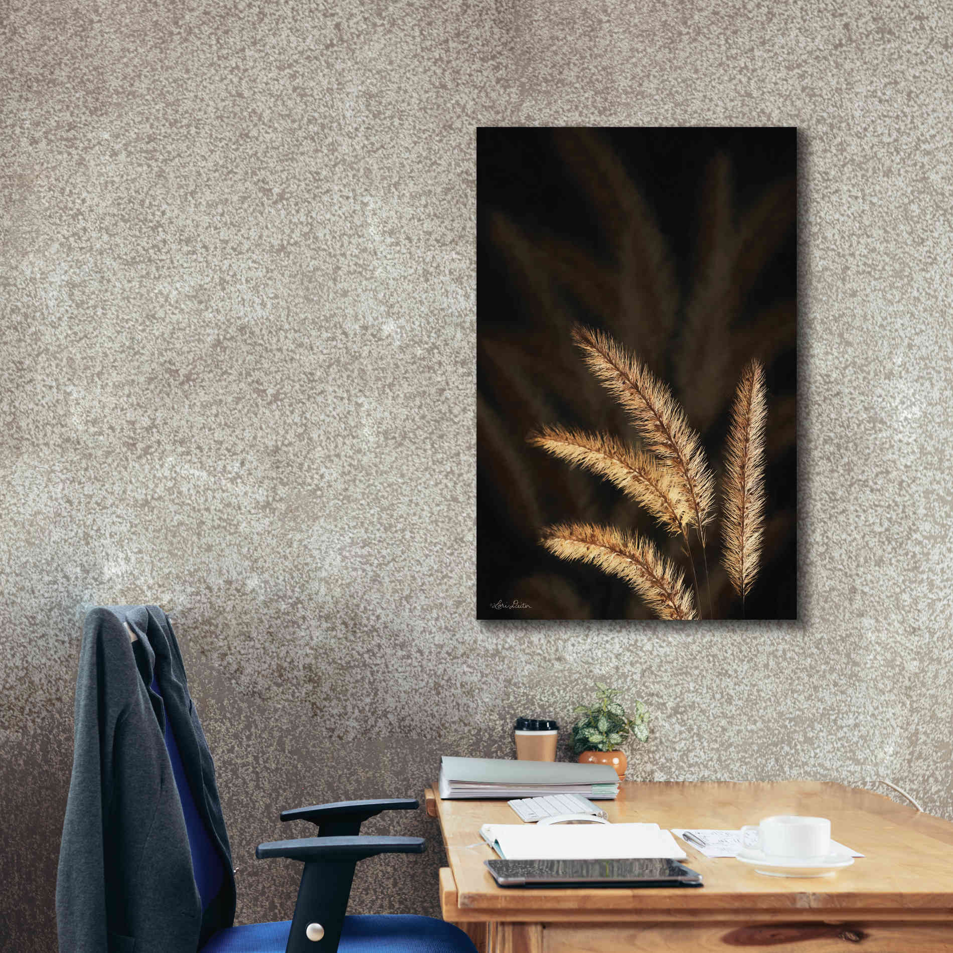 'Golden Grass I' by Lori Deiter, Canvas Wall Art,26 x 40