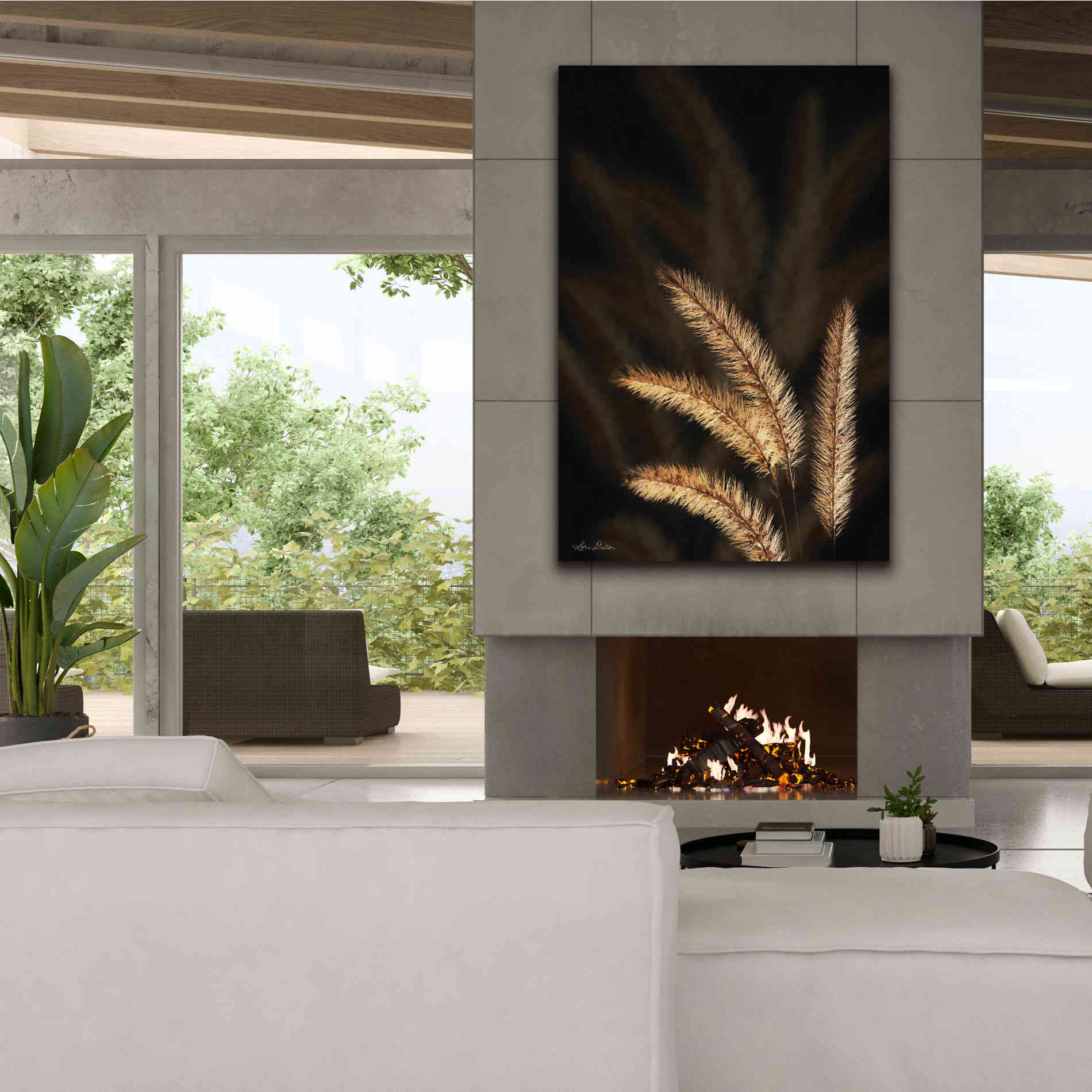 'Golden Grass I' by Lori Deiter, Canvas Wall Art,40 x 60