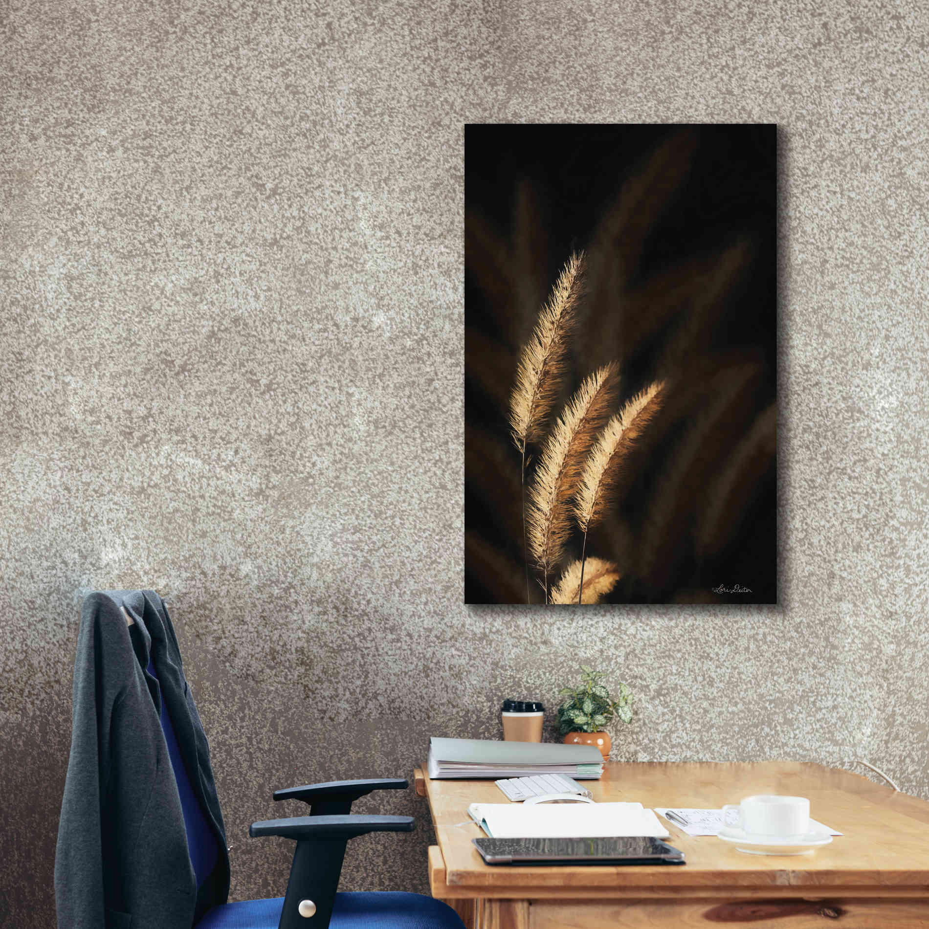'Golden Grass III' by Lori Deiter, Canvas Wall Art,26 x 40