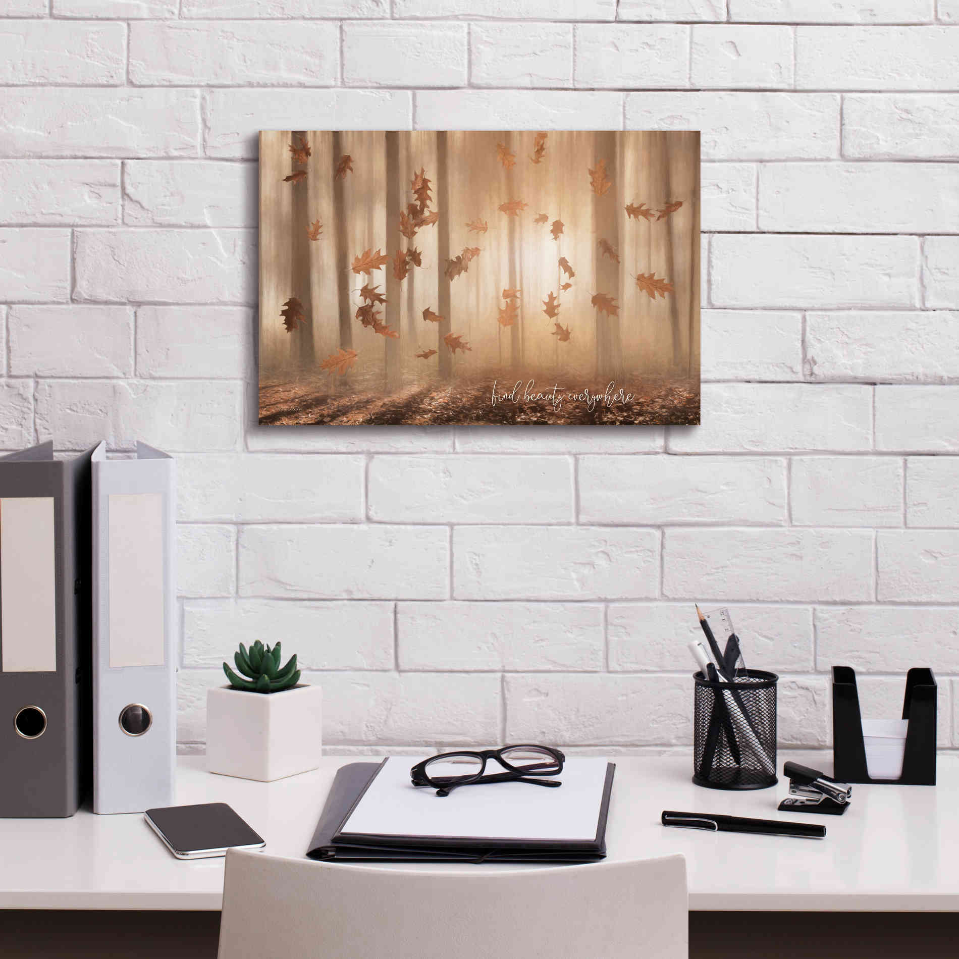 'Find Beauty Everywhere' by Lori Deiter, Canvas Wall Art,18 x 12