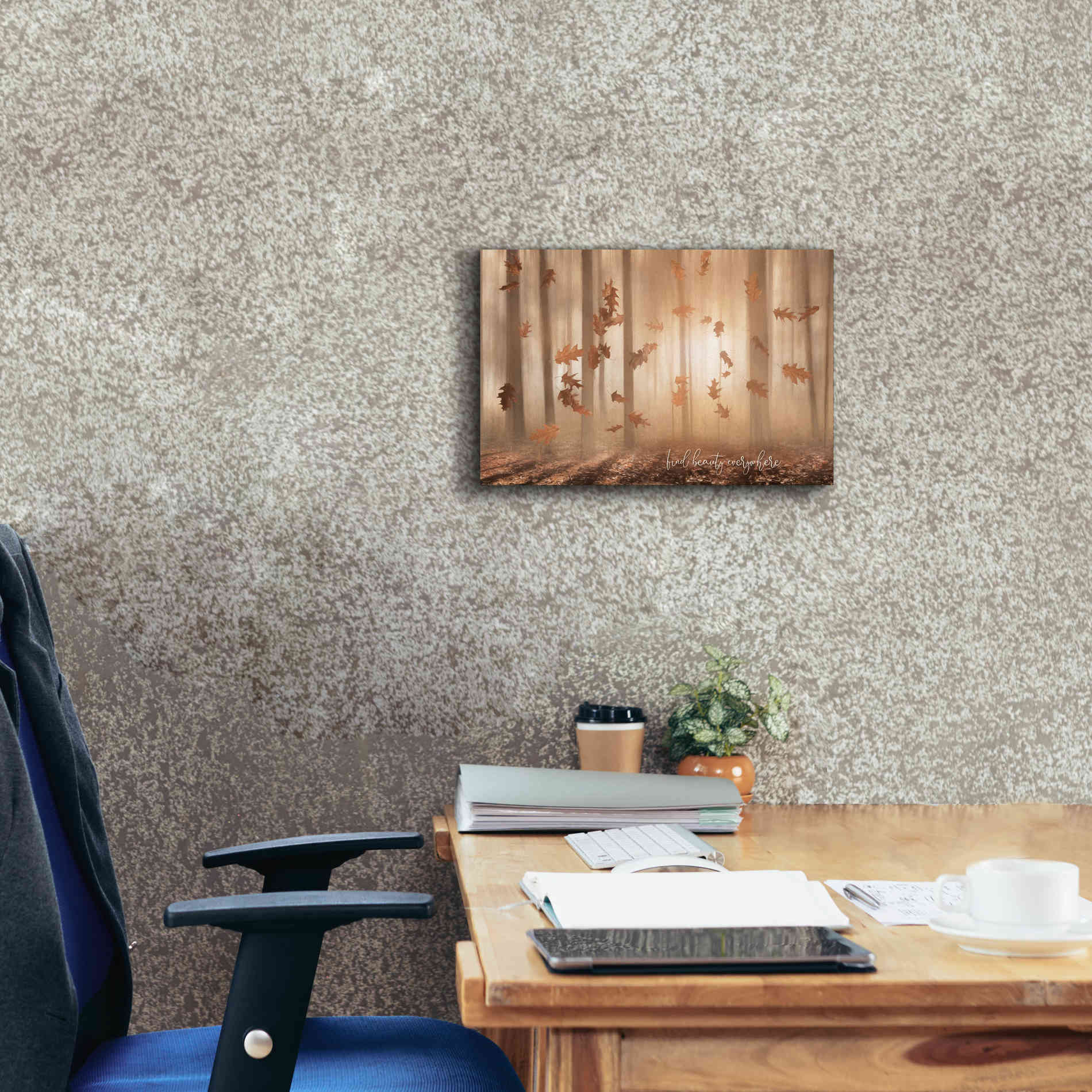 'Find Beauty Everywhere' by Lori Deiter, Canvas Wall Art,18 x 12