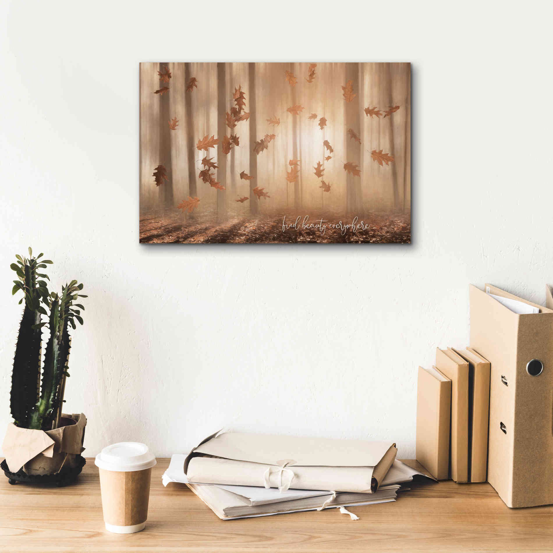 'Find Beauty Everywhere' by Lori Deiter, Canvas Wall Art,18 x 12