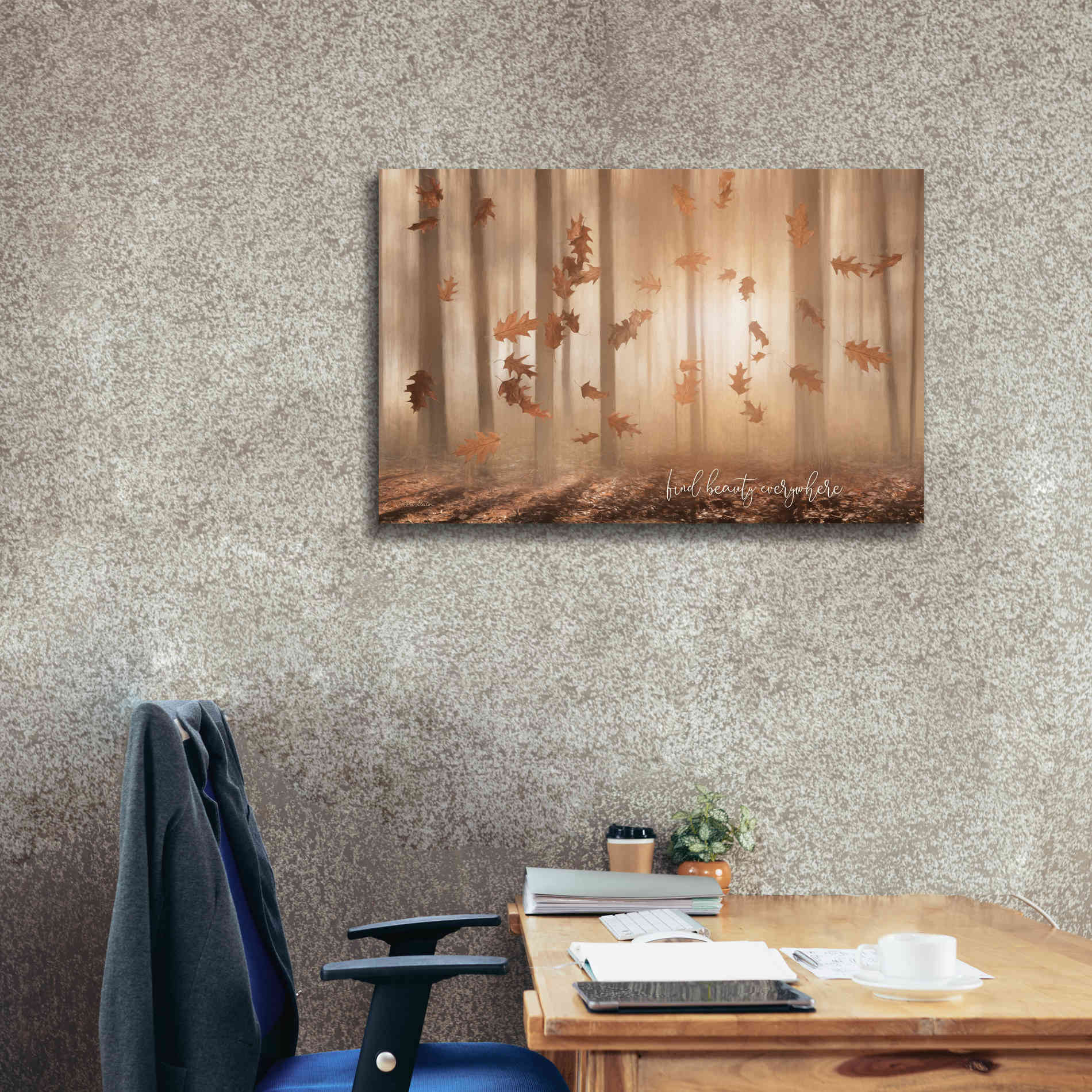 'Find Beauty Everywhere' by Lori Deiter, Canvas Wall Art,40 x 26