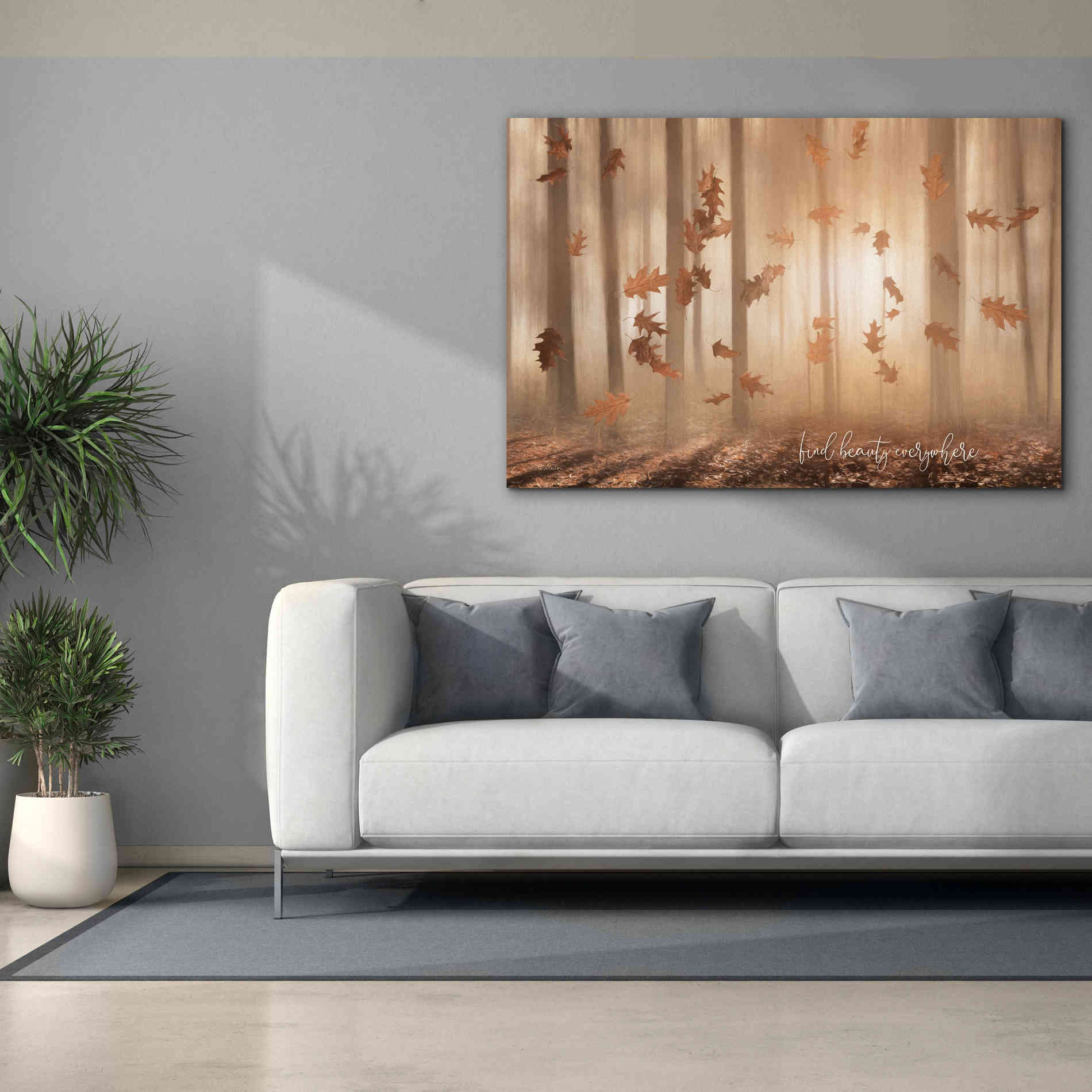 'Find Beauty Everywhere' by Lori Deiter, Canvas Wall Art,60 x 40