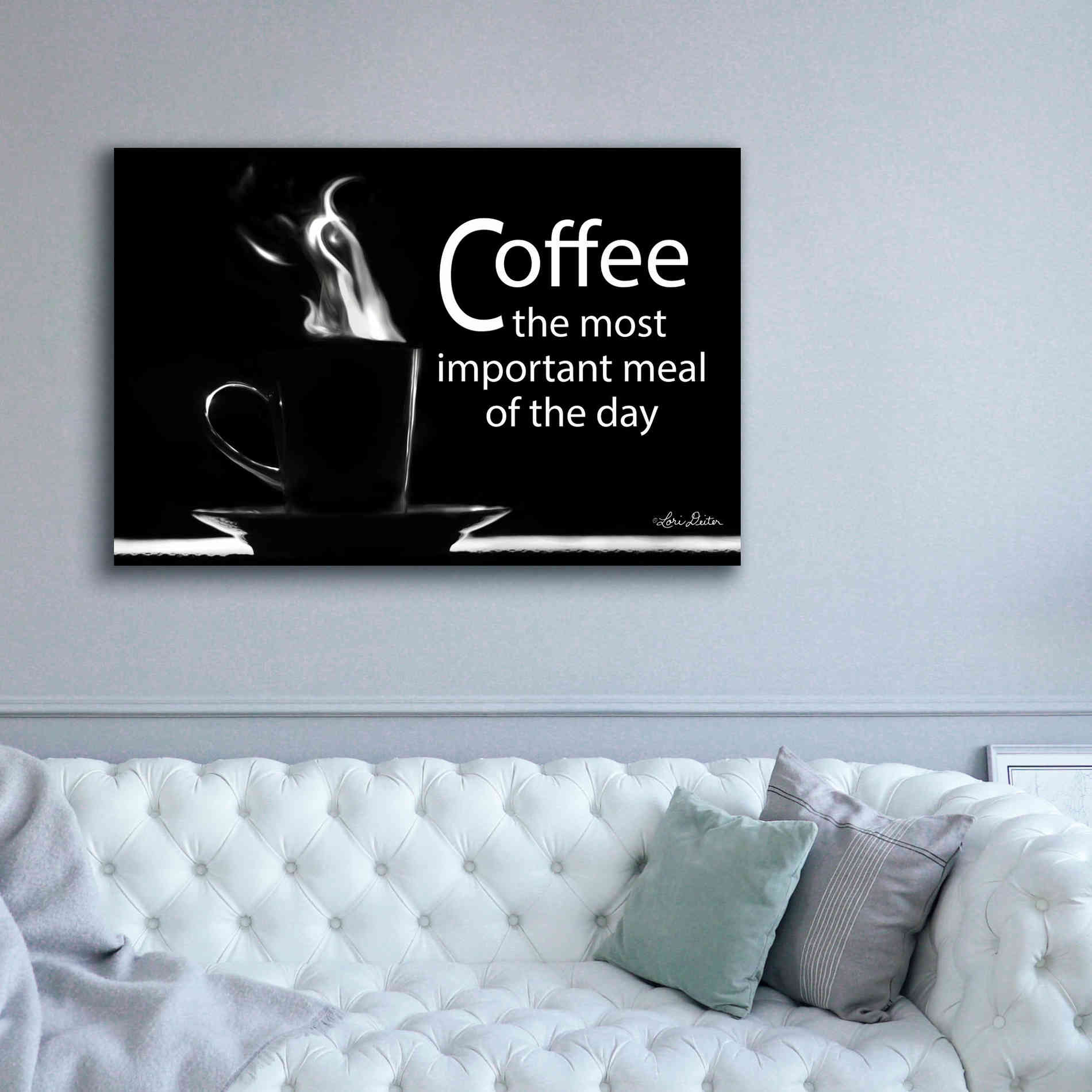 'Most Important Meal' by Lori Deiter, Canvas Wall Art,60 x 40