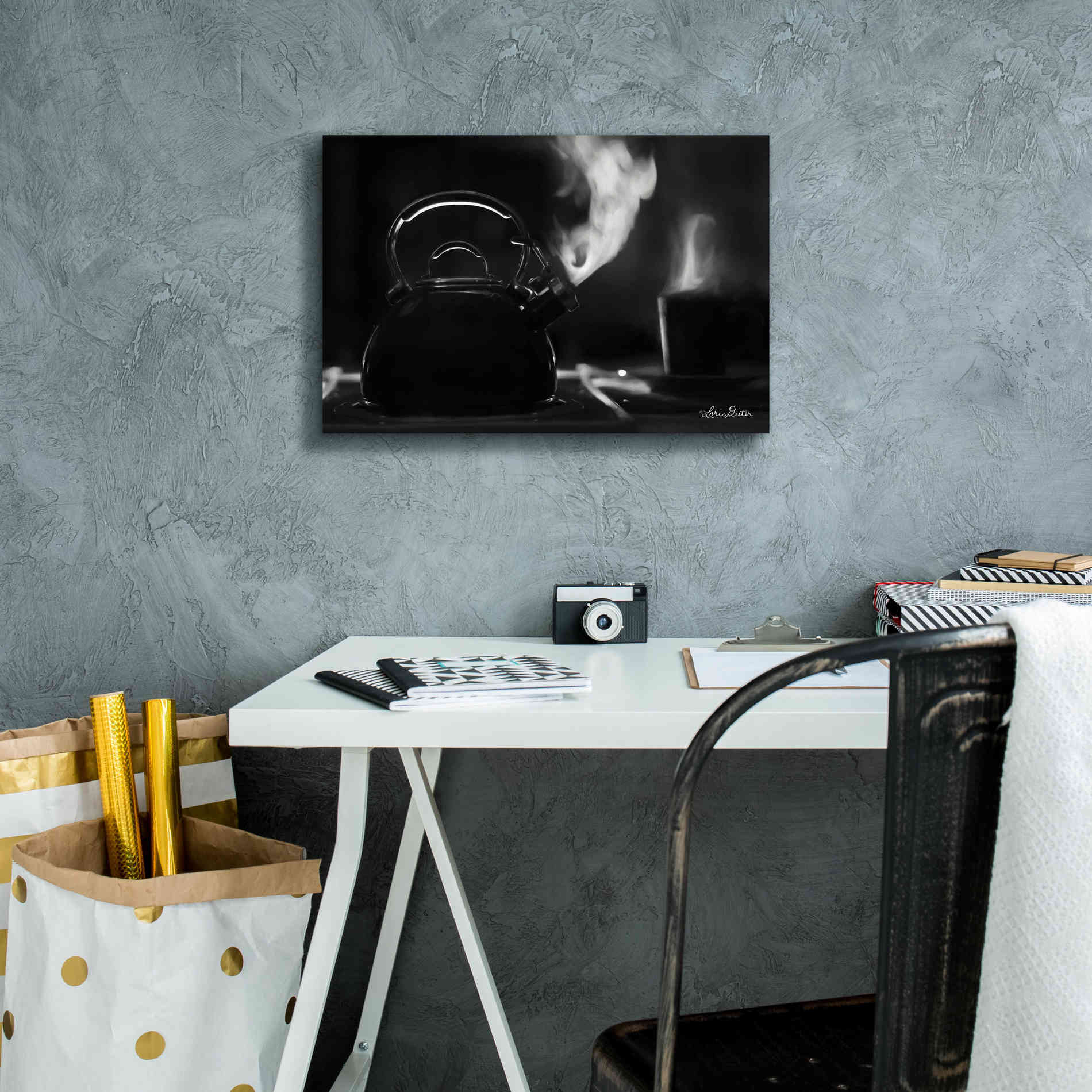 'Tea Time I' by Lori Deiter, Canvas Wall Art,18 x 12