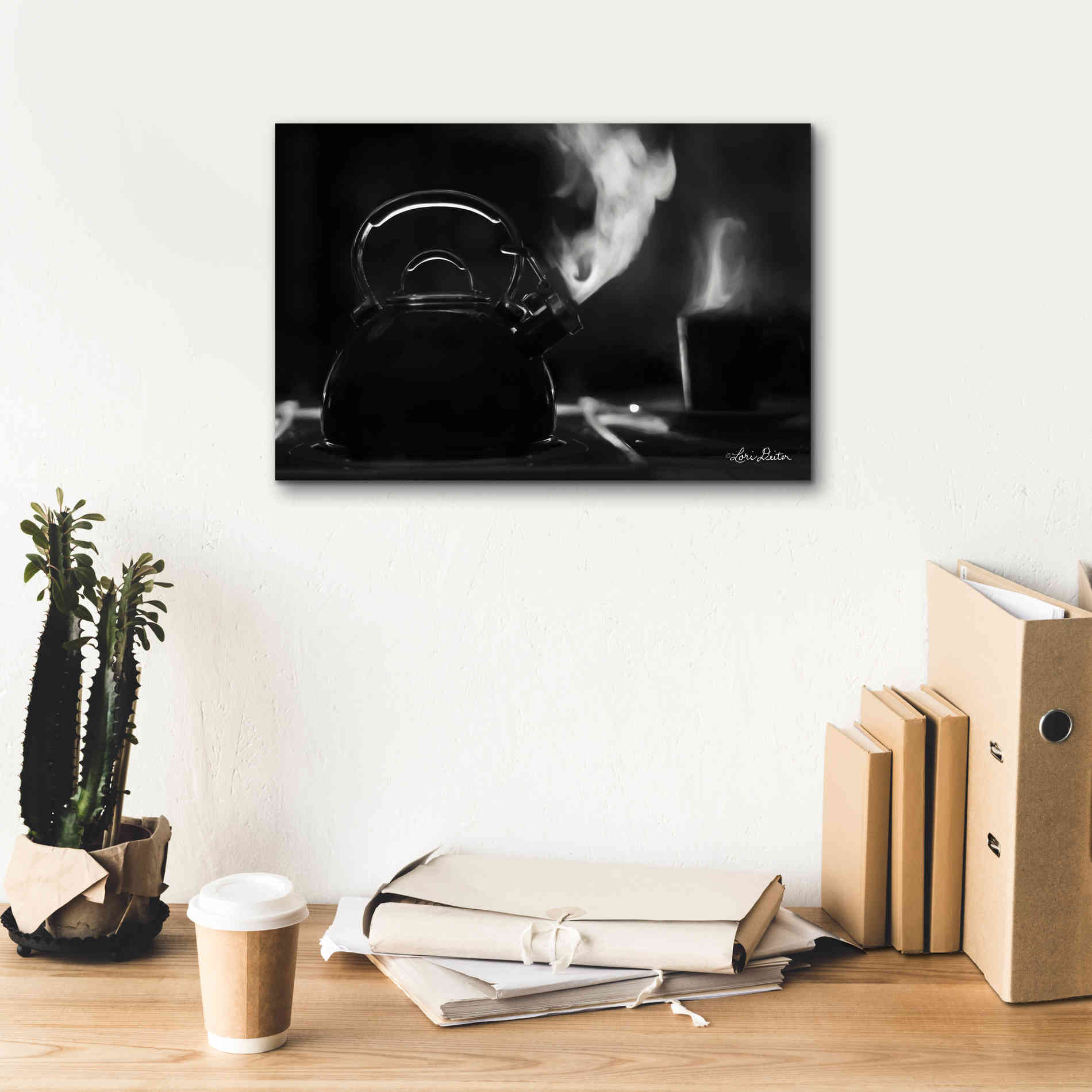 'Tea Time I' by Lori Deiter, Canvas Wall Art,18 x 12