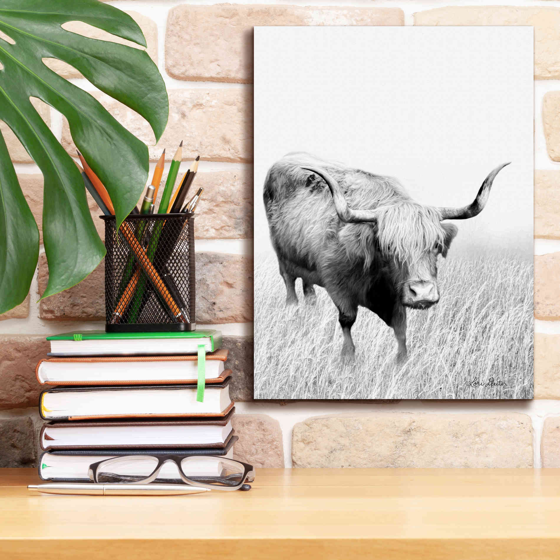 'Kiss My Hairy Face' by Lori Deiter, Canvas Wall Art,12 x 16