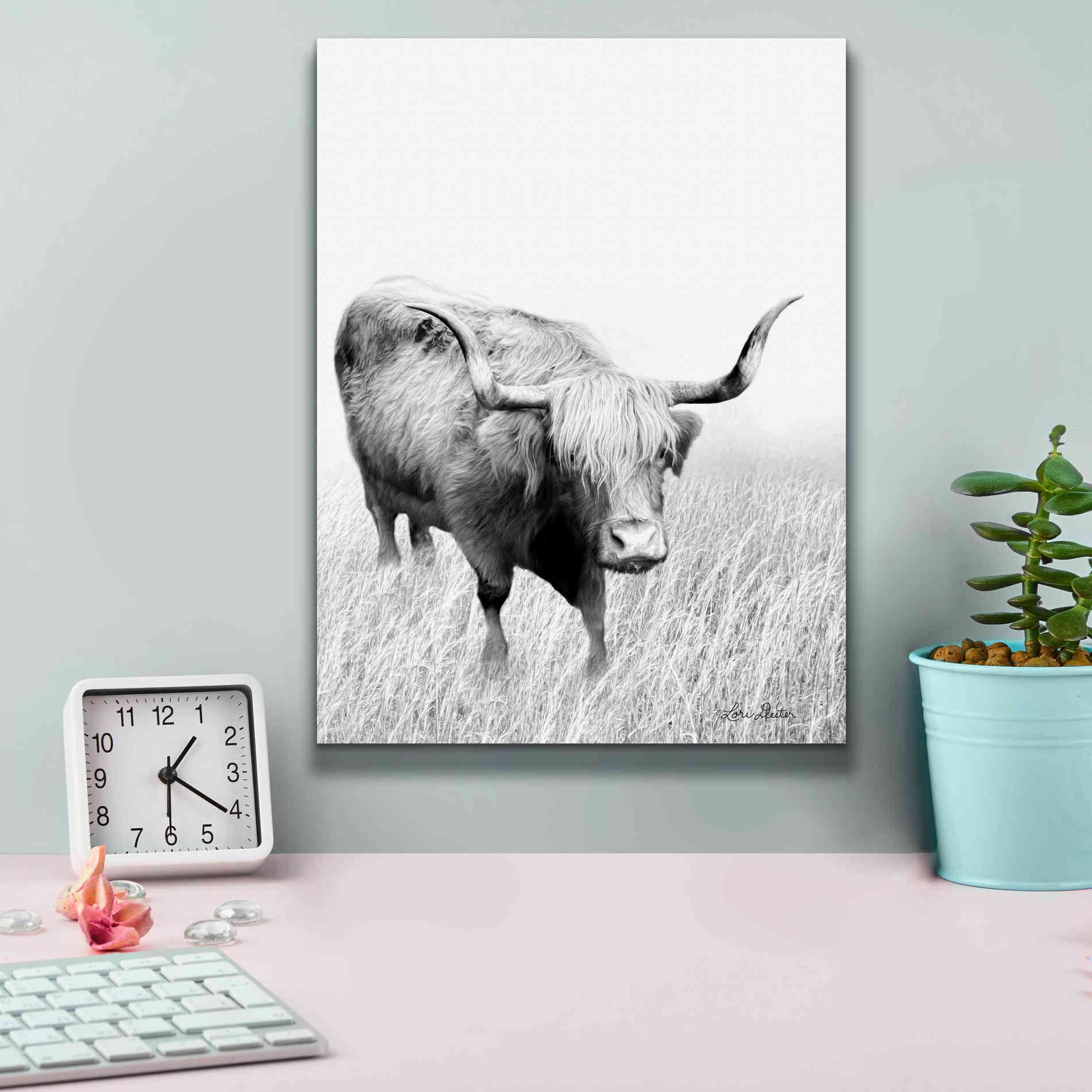 'Kiss My Hairy Face' by Lori Deiter, Canvas Wall Art,12 x 16