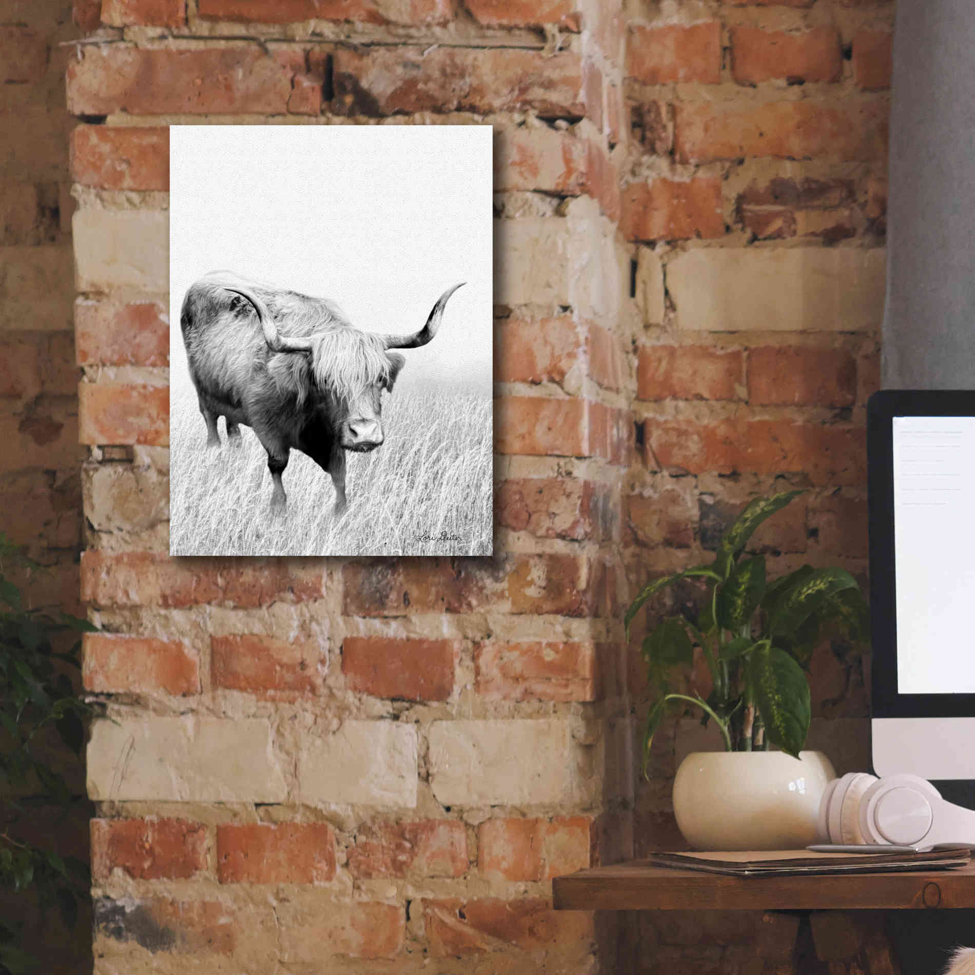 'Kiss My Hairy Face' by Lori Deiter, Canvas Wall Art,12 x 16