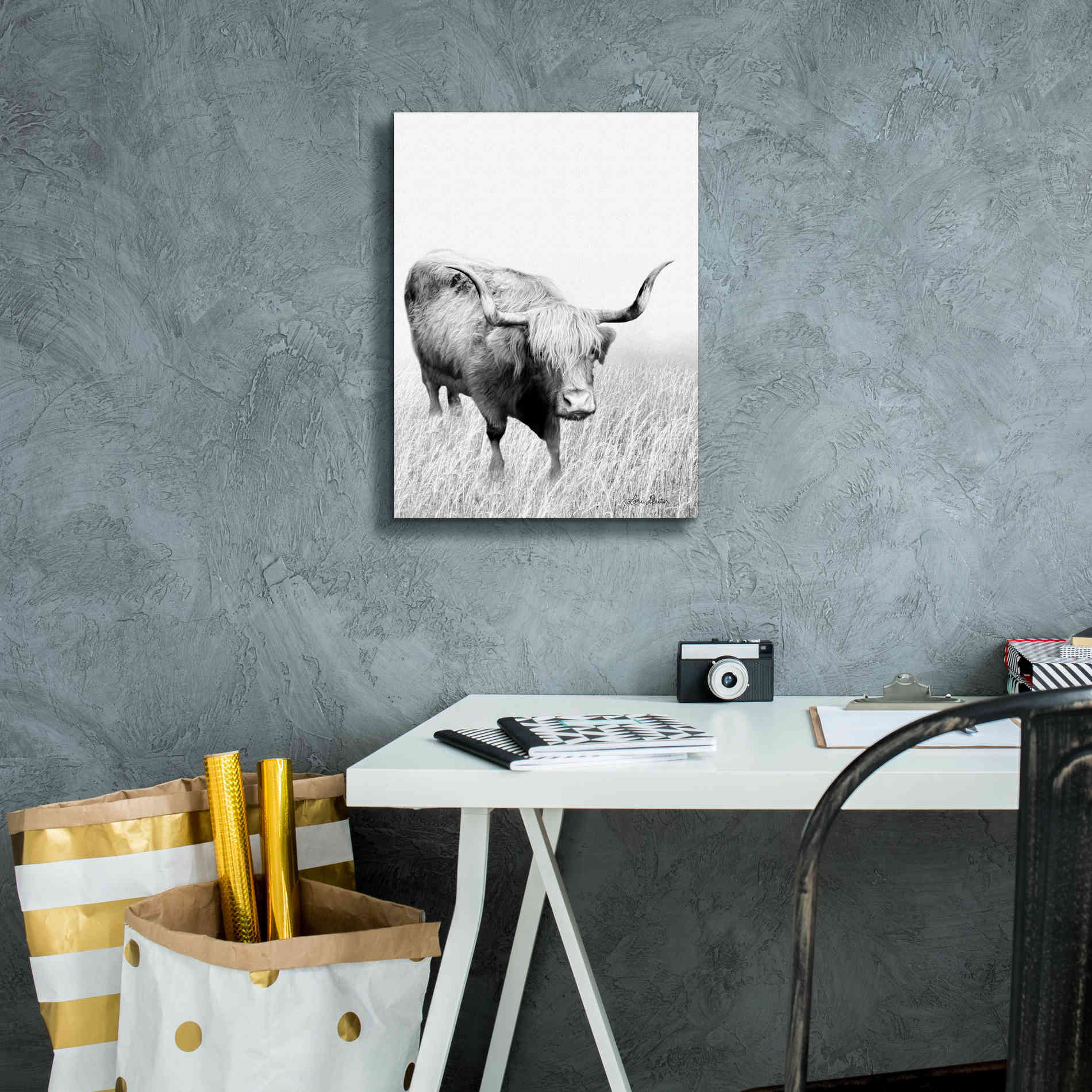 'Kiss My Hairy Face' by Lori Deiter, Canvas Wall Art,12 x 16