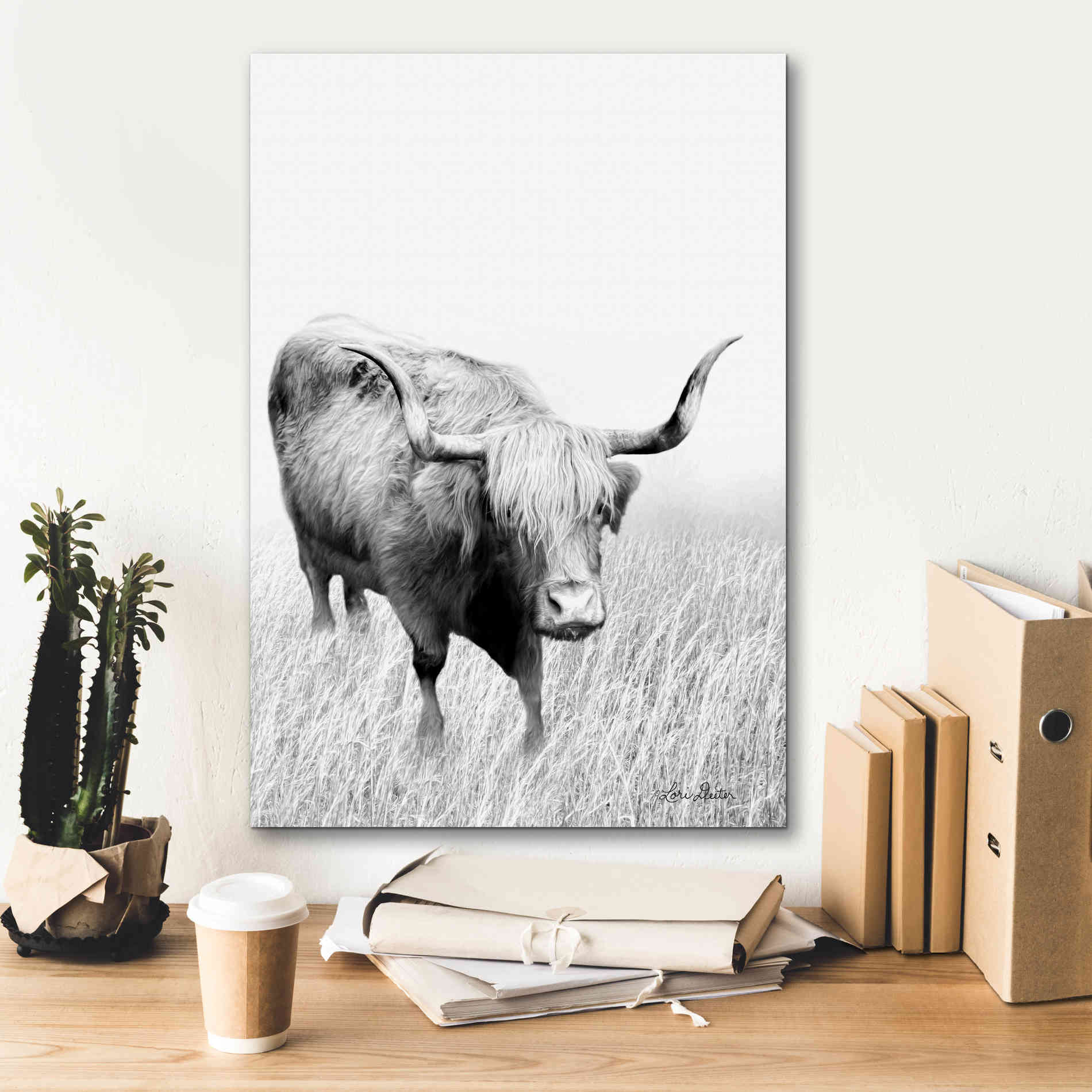 'Kiss My Hairy Face' by Lori Deiter, Canvas Wall Art,18 x 26