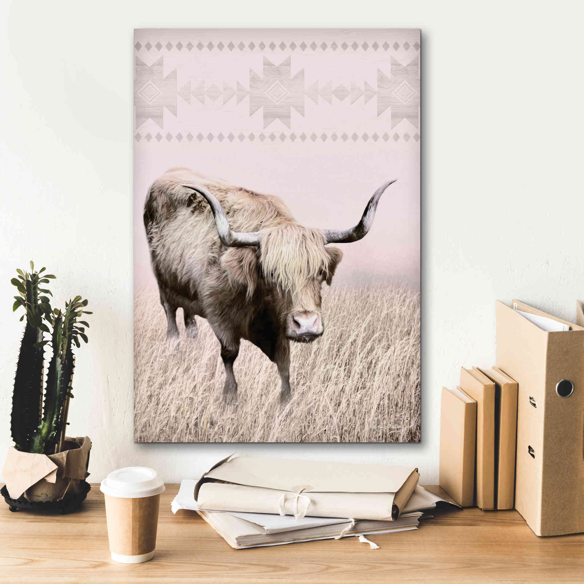 'Rosie the Cow' by Lori Deiter, Canvas Wall Art,18 x 26