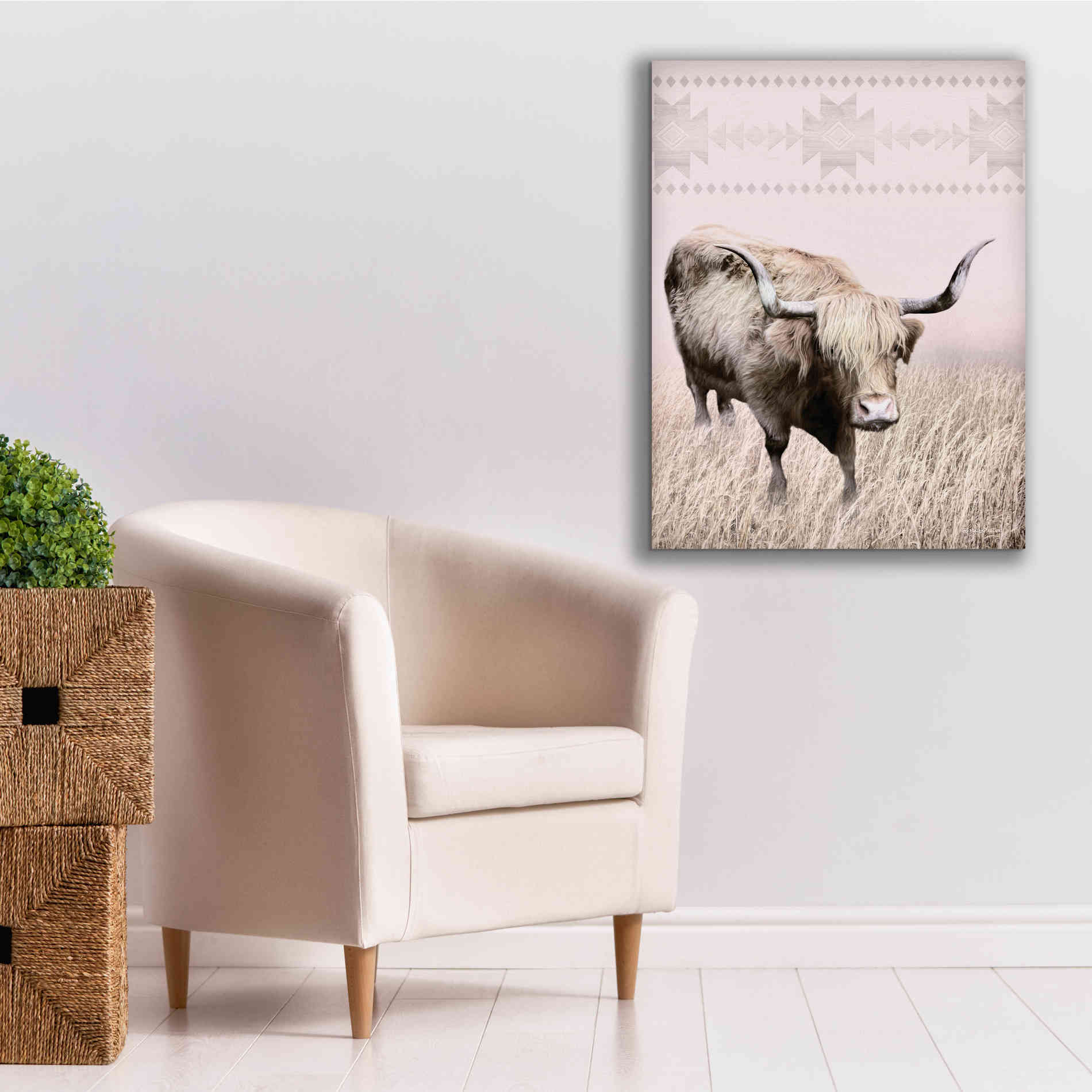 'Rosie the Cow' by Lori Deiter, Canvas Wall Art,26 x 34
