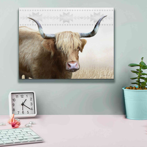Image of 'Get Your Horns Up' by Lori Deiter, Canvas Wall Art,16 x 12