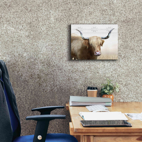 Image of 'Get Your Horns Up' by Lori Deiter, Canvas Wall Art,16 x 12